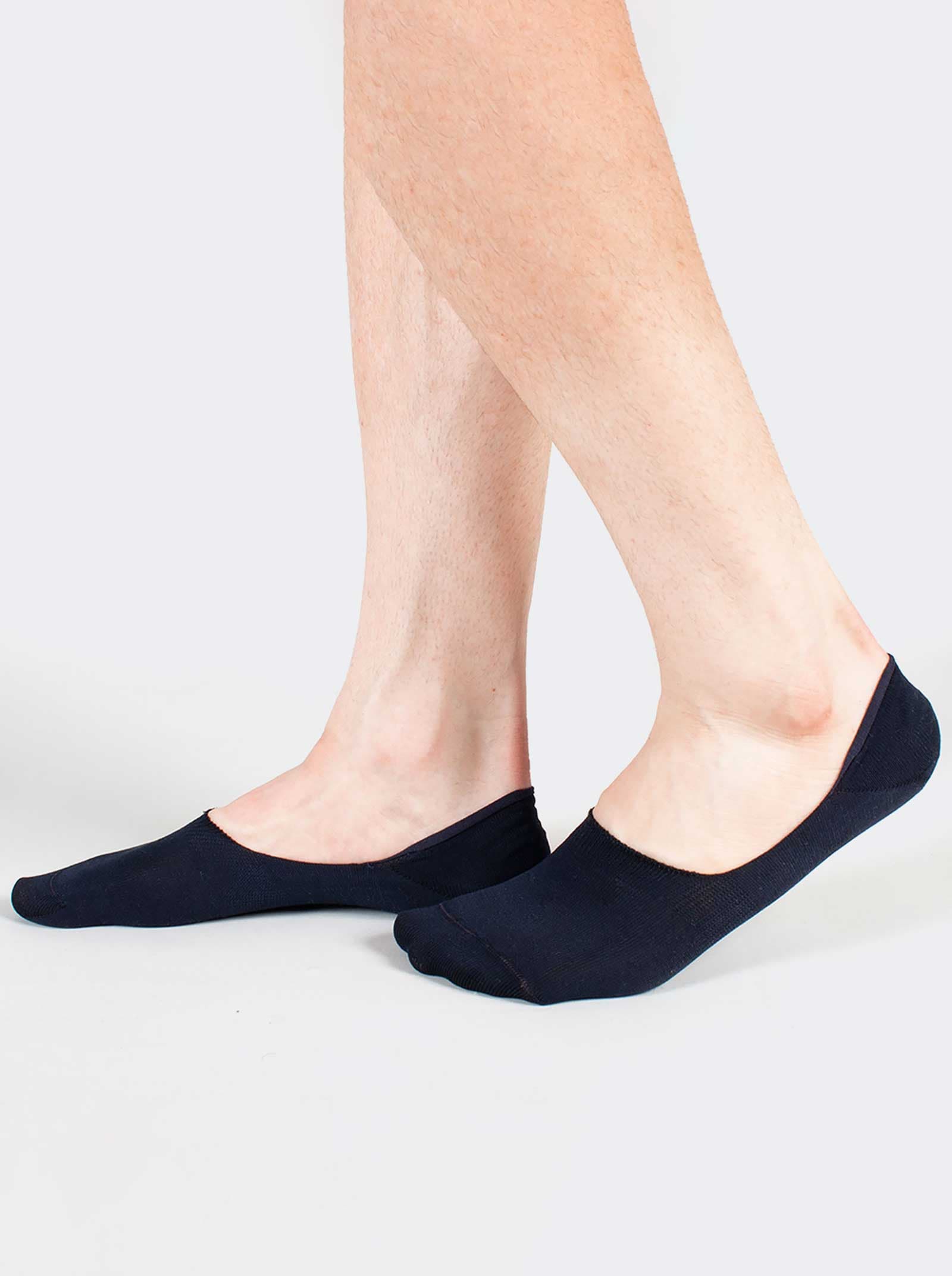 Fantasmini unisex in Cotone mercerizzato con tallone antiscivolo - 6 Paia