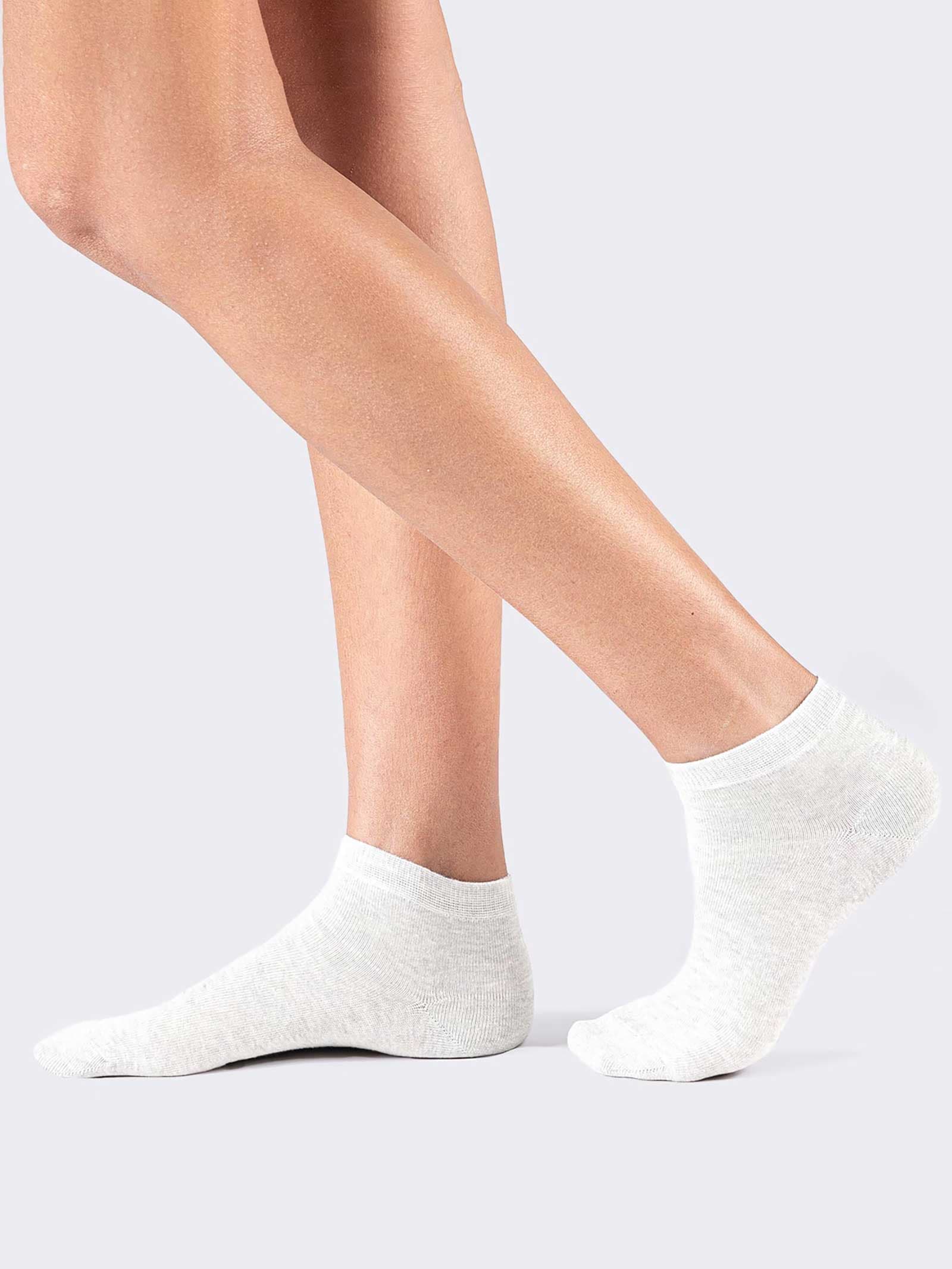 Calze corte sportive Donna in fresco cotone Stretch con polsino elastico - Image 1