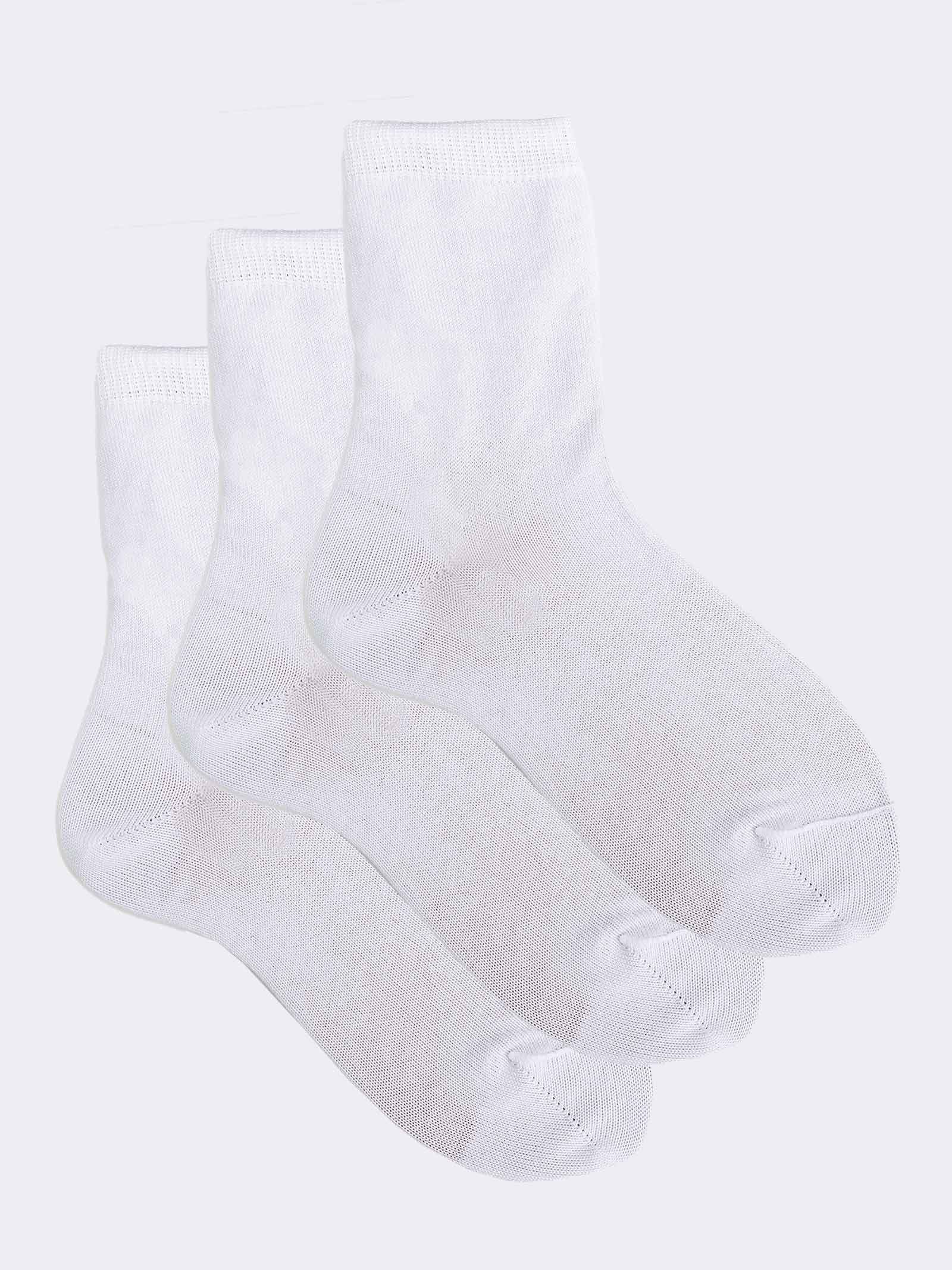 3 Paia Calzini Corti Bambino in Fresco Cotone Made in Italy - Image 1
