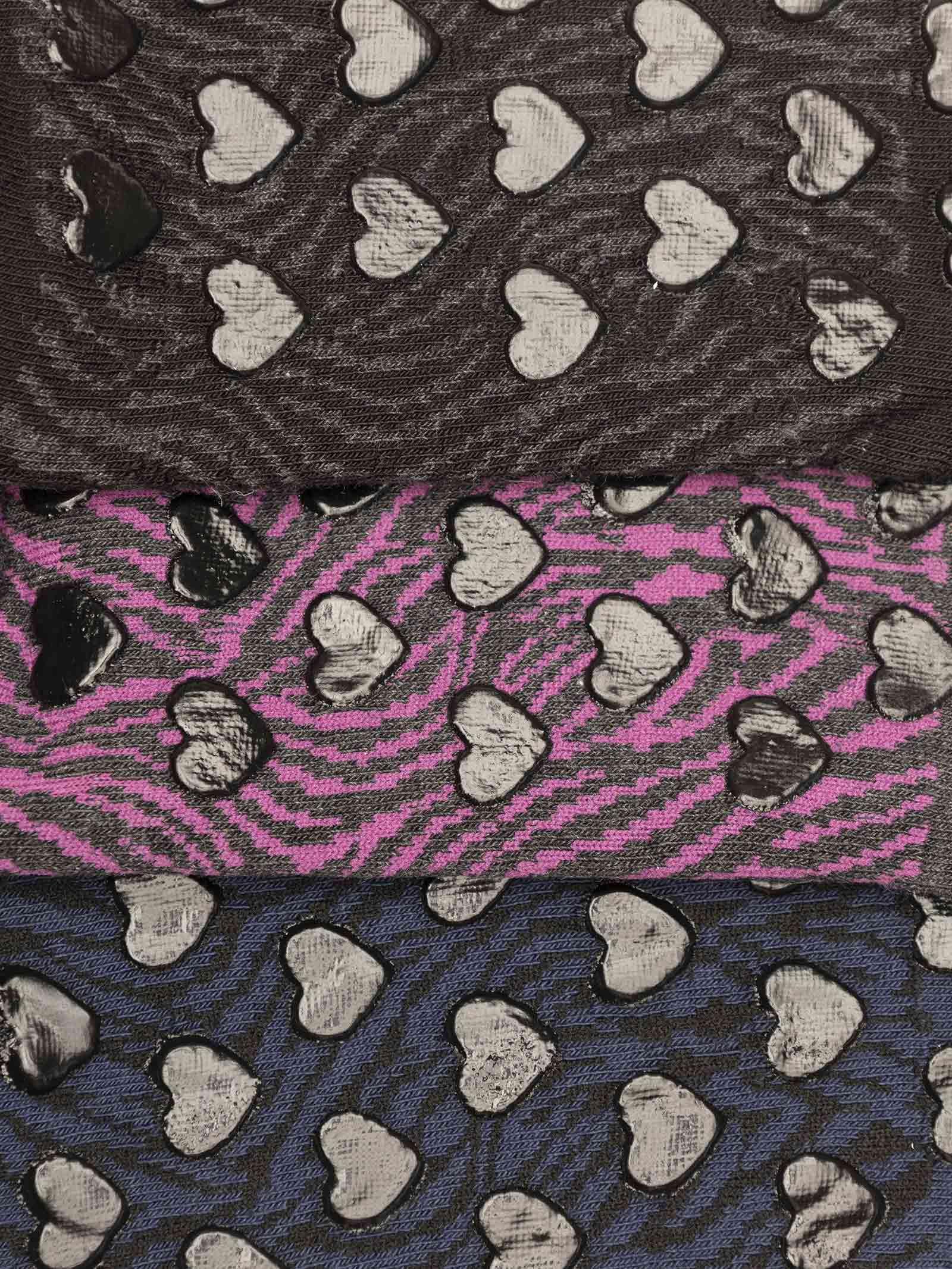 Calzini Donna Antiscivolo Fantasia Zebrata con Lurex - Design Trendy - Image 2