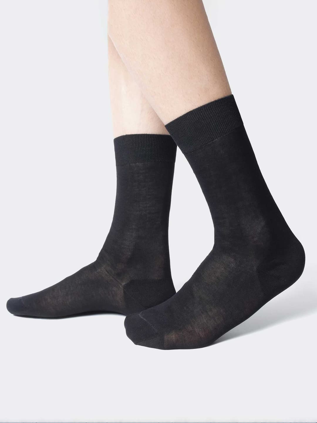 Calze corte 100% Filo Scozia lisce - 6 Paia