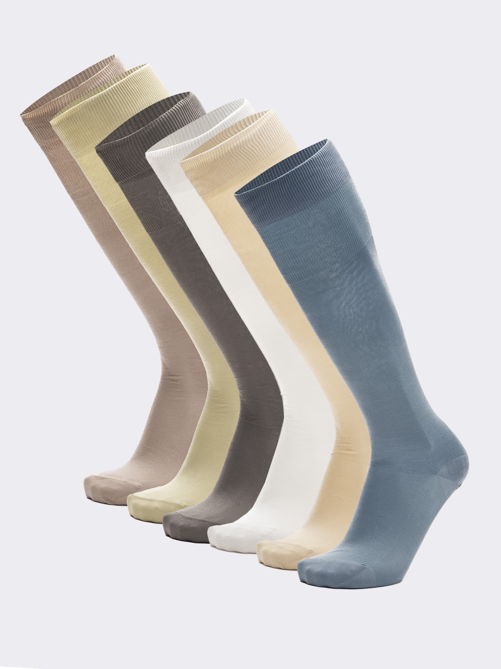 Fantasmini Uomo Filo Di Scozia Ciocca Calze Lunghe Antiscivolo