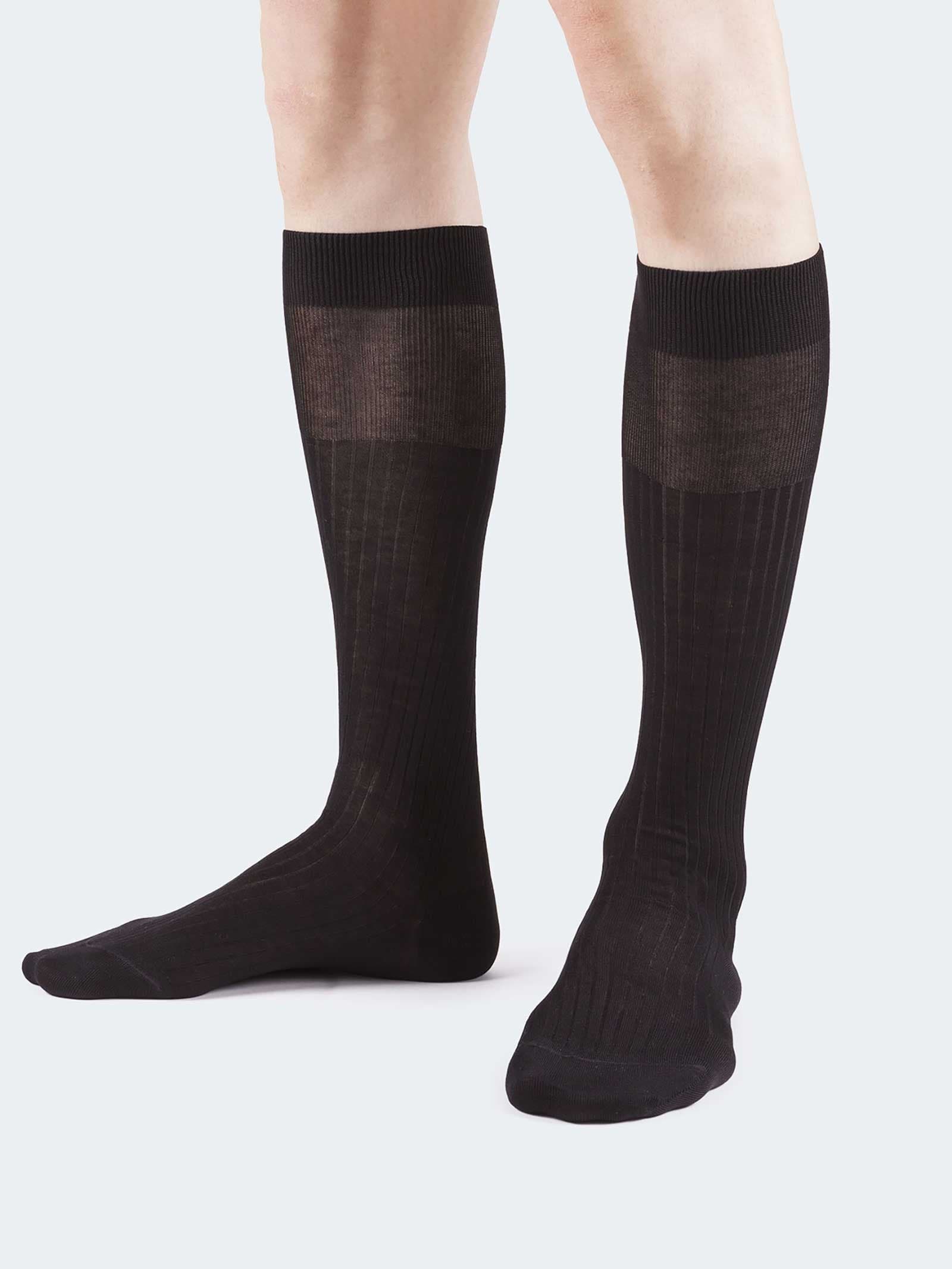 Calze Lunghe Costa Larga 100% Filo di Scozia - Made in Italy