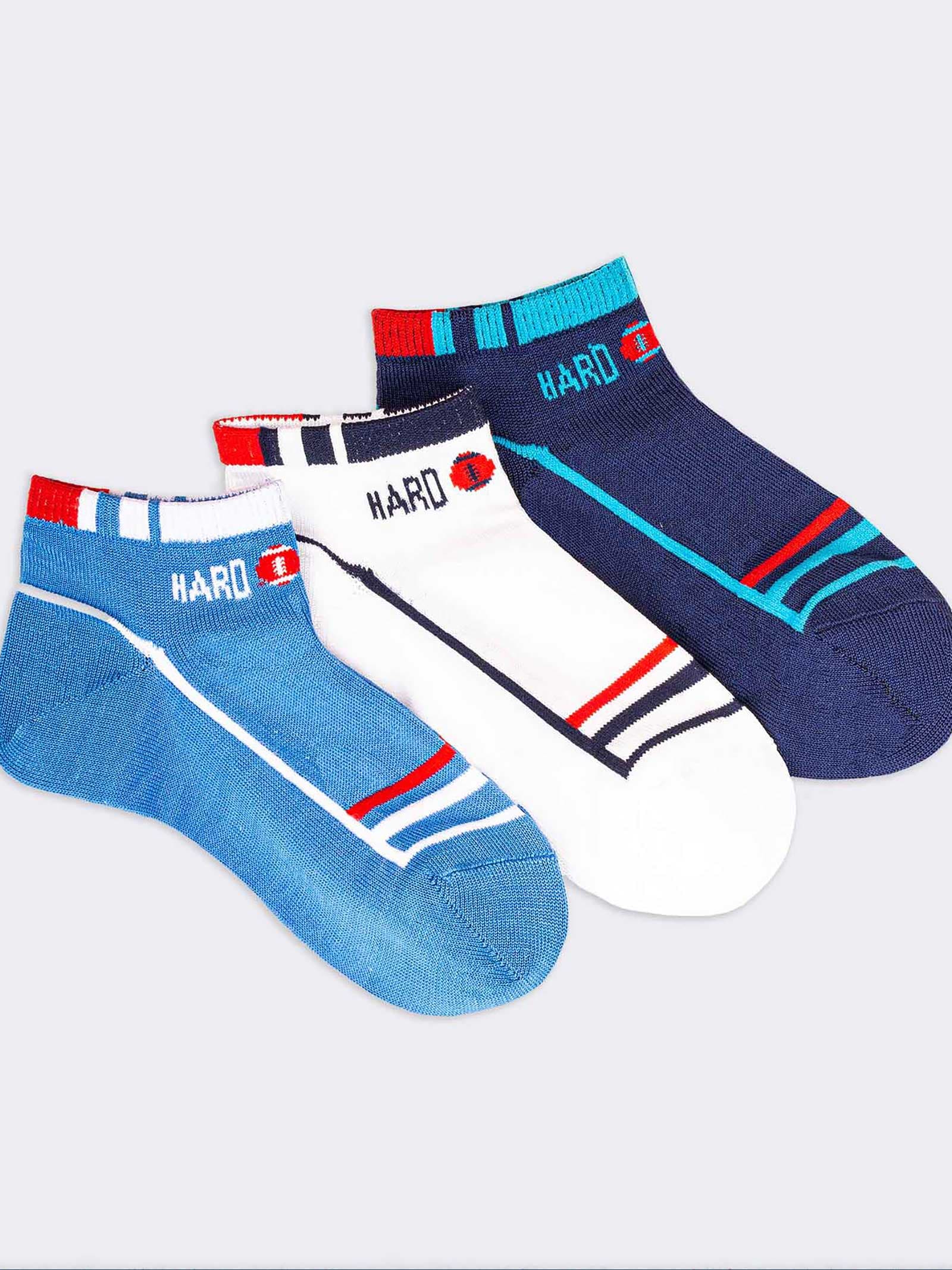 Calzini Sportivi Bambino con Motivi a Righe - Design Moderno