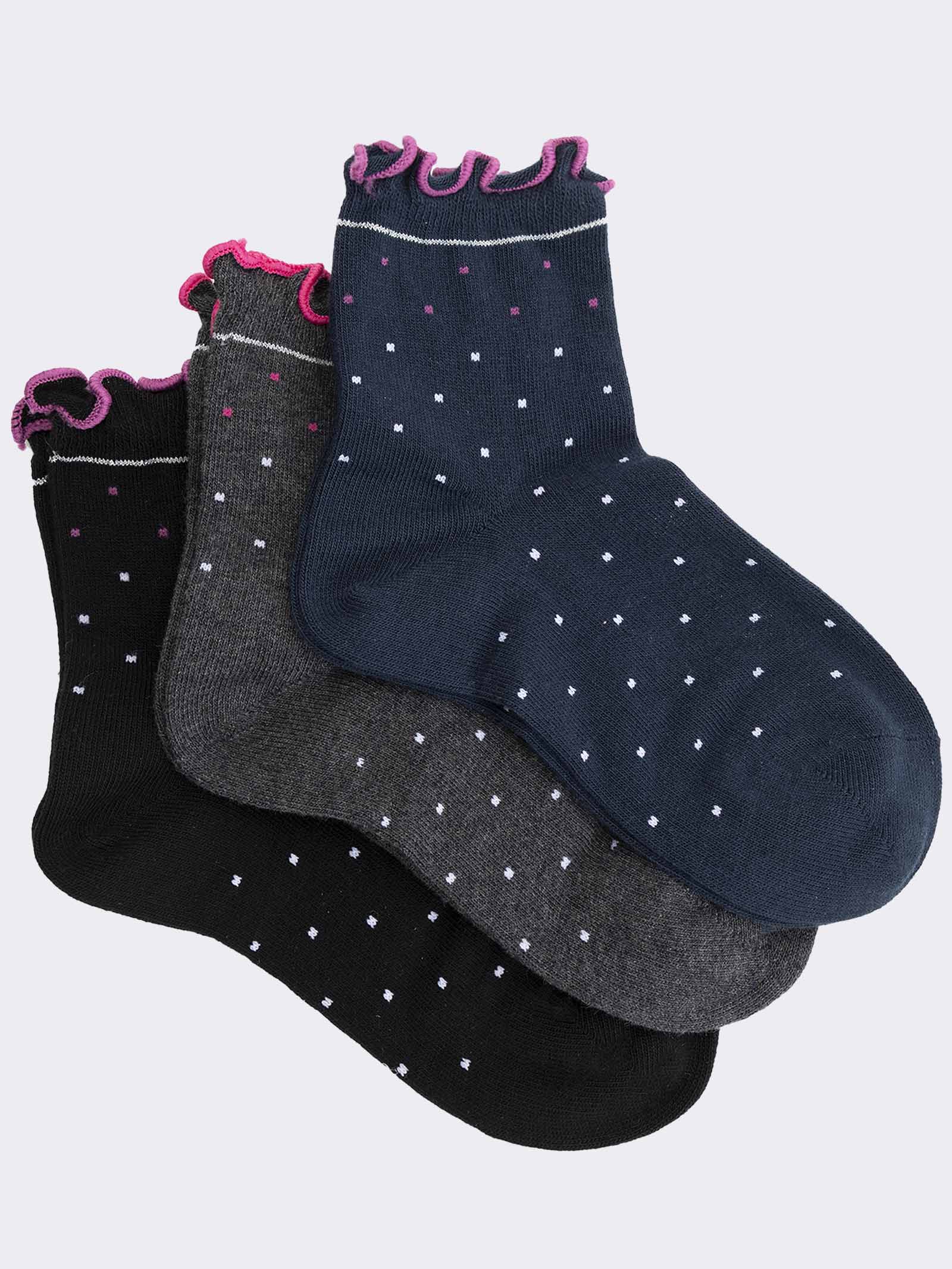 Calzini Corti a Pois per Bambina - Eleganti e Confortevoli - Image 1