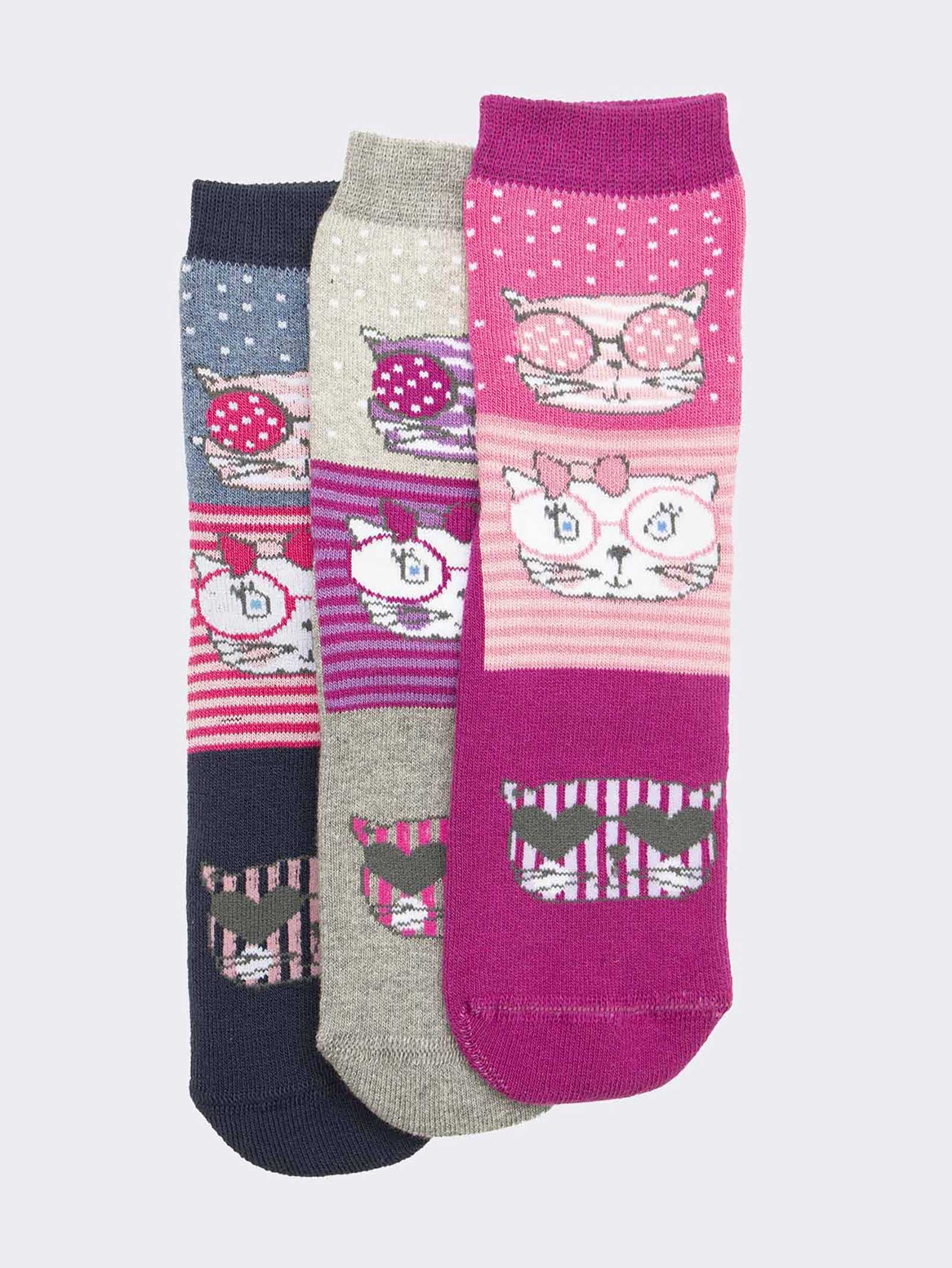 Calzini Antiscivolo per Bambini con Simpatici Gattini - Image 1