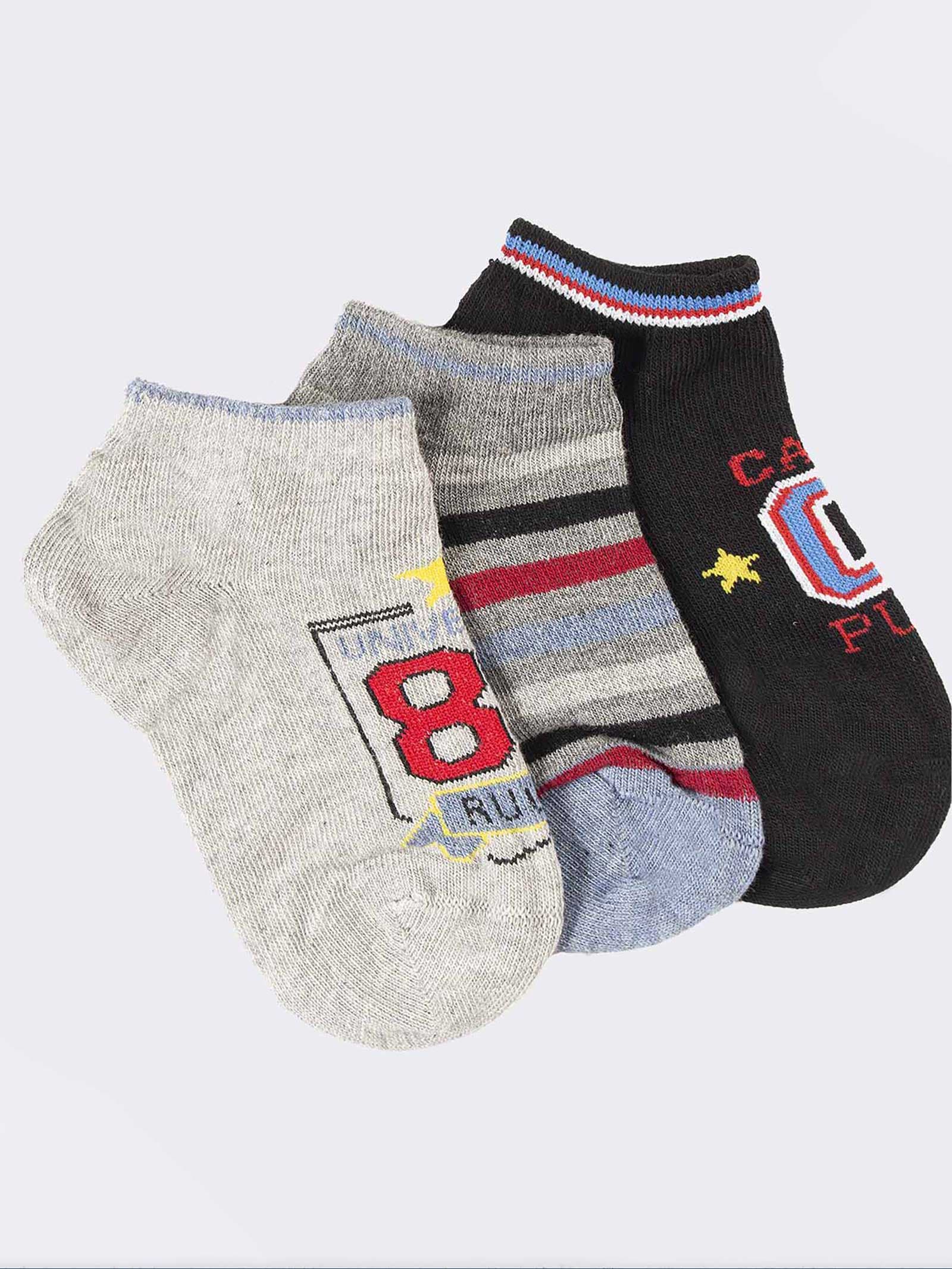 Calzini Corti Fantasia per Bambini - Design Sportivo e Casual - Image 1