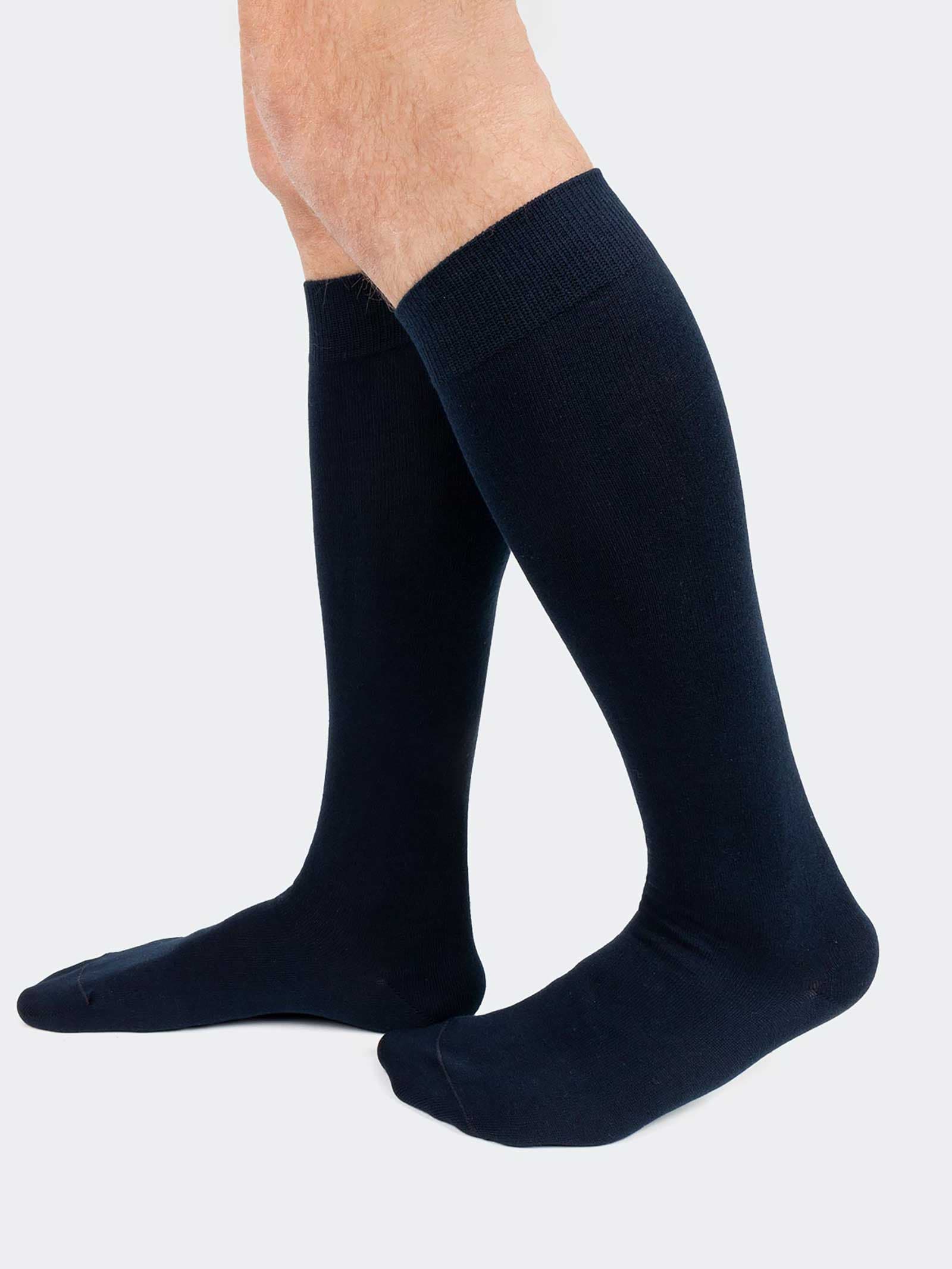 Ciocca Calze uomo lunghe, caldo cotone ritorto resistente - 6 Pack - due taglie