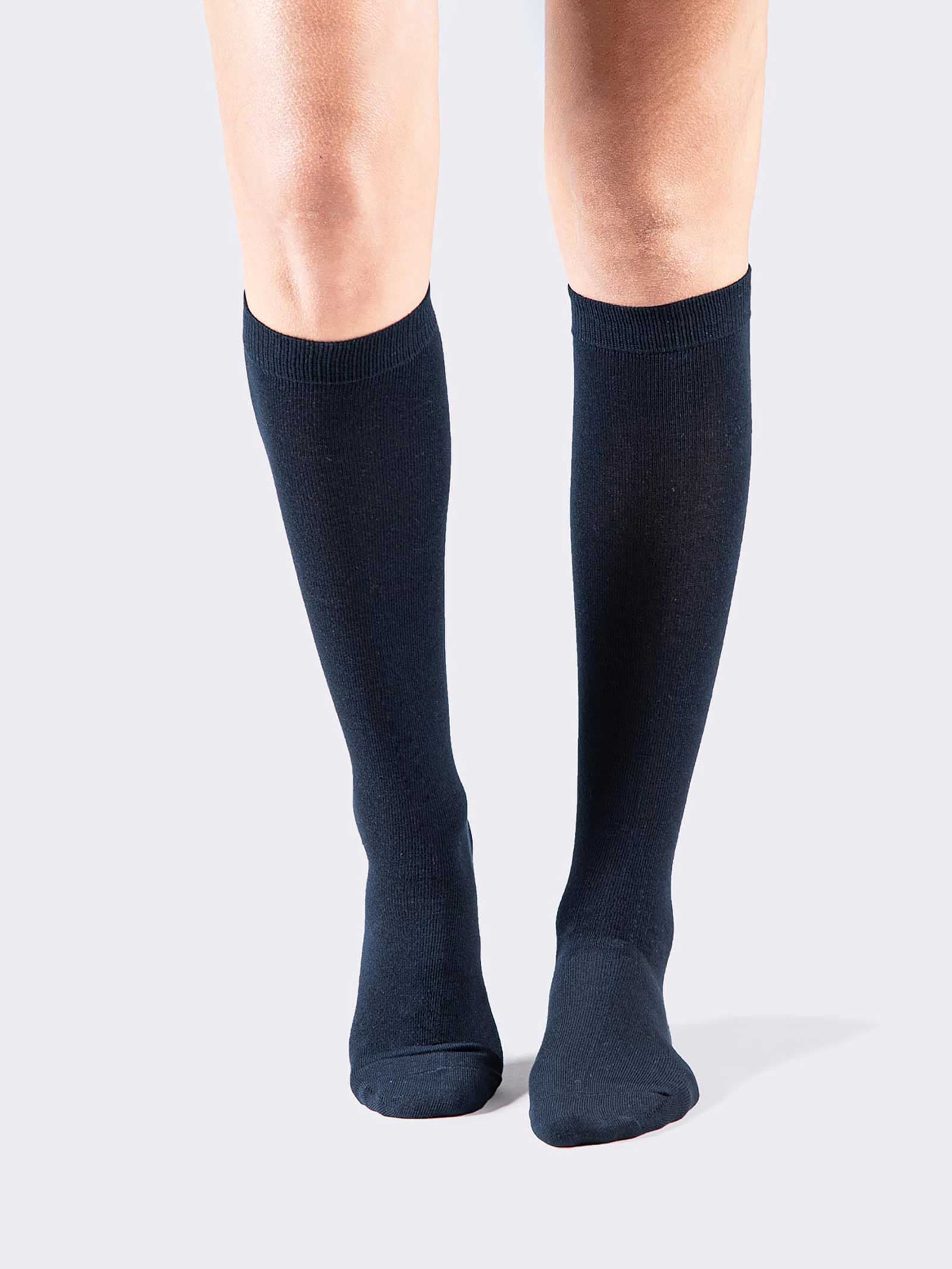 Calze Lunghe Donna in Caldo Cotone - Eleganti Calze al Ginocchio fullscreen 5