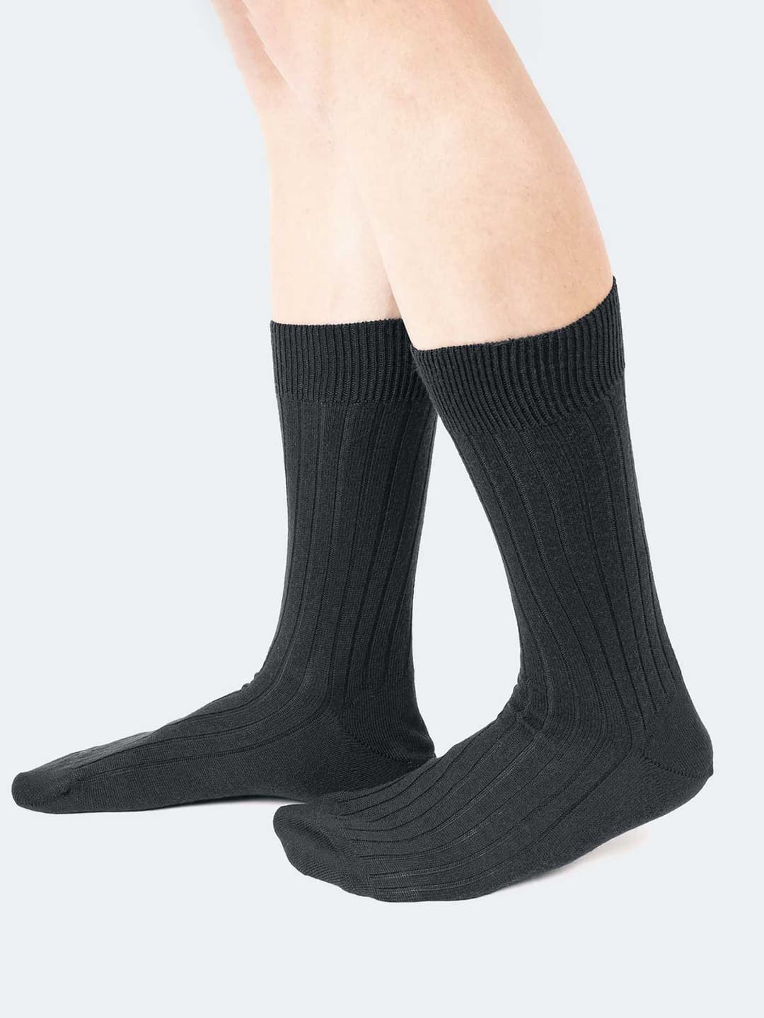 Calze corte costa larga pura lana Merino lambswool 100% Lana - Made in Italy