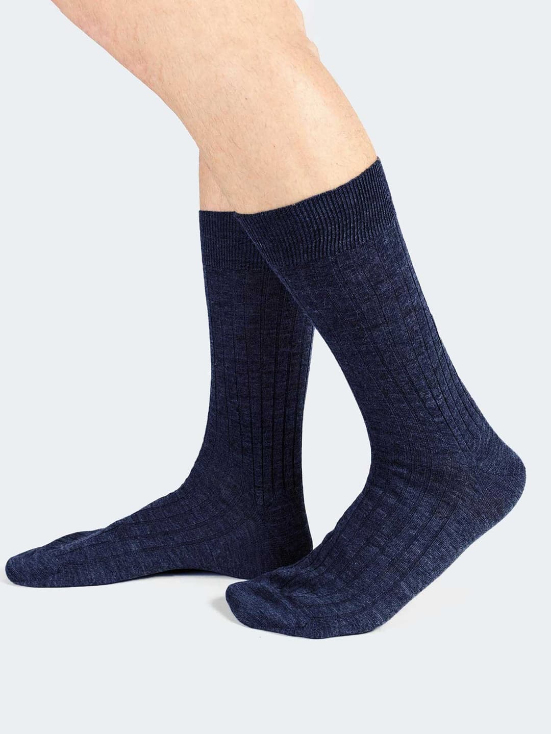 Calze corte costa larga in Lana Merino - Made in Italy