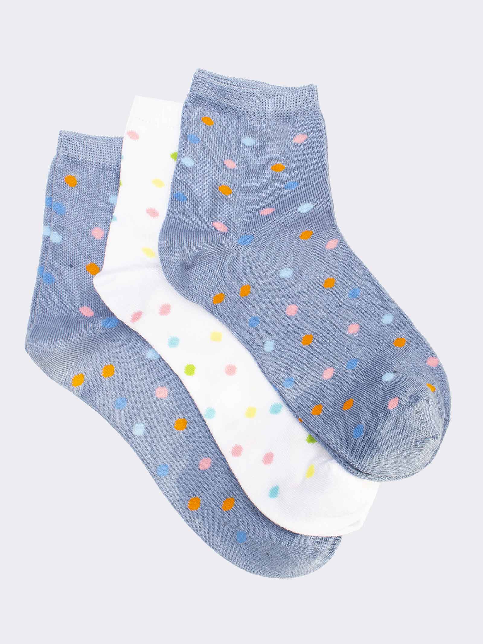 Calzini Corti Donna a Pois - Design Vivace e Alla Moda - Image 1
