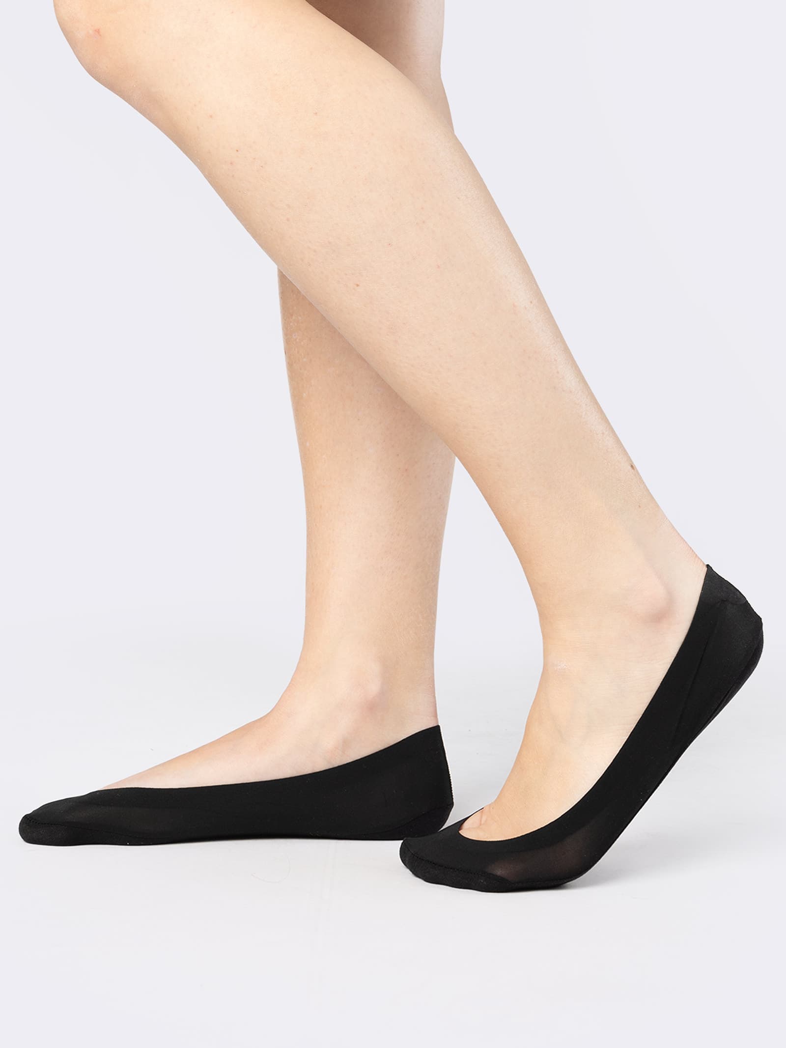 Calzini Fantasmini Donna Taglio Laser con Tallone Antiscivolo