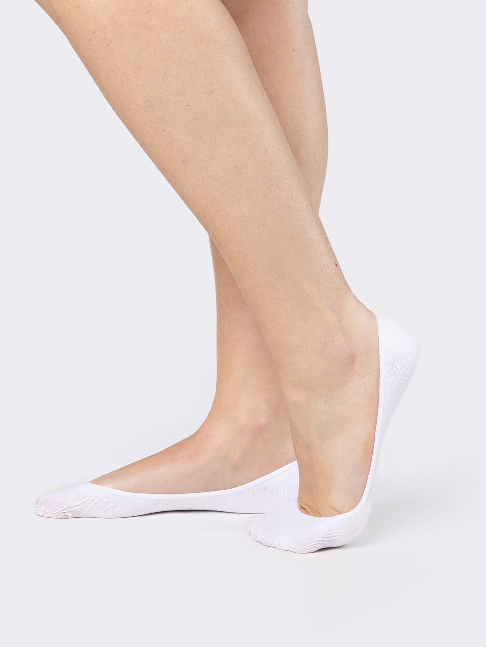 Calzini Fantasmini Donna in Microfibra con Tallone Antiscivolo - Modello Ballerina - Image 1
