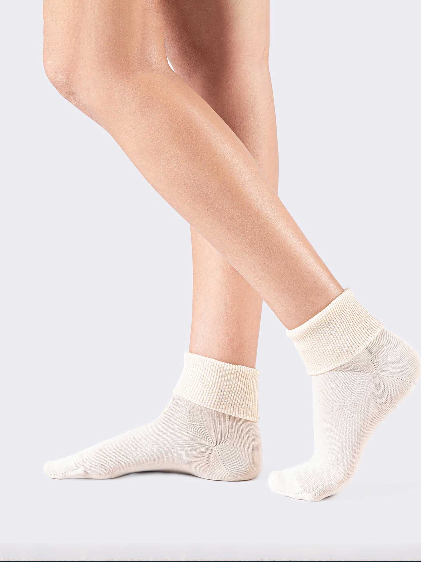 Calze Donna 100% Cotone - Pacco Da 10 Paia, Modello Inge, Comode E Traspiranti - Foto 4