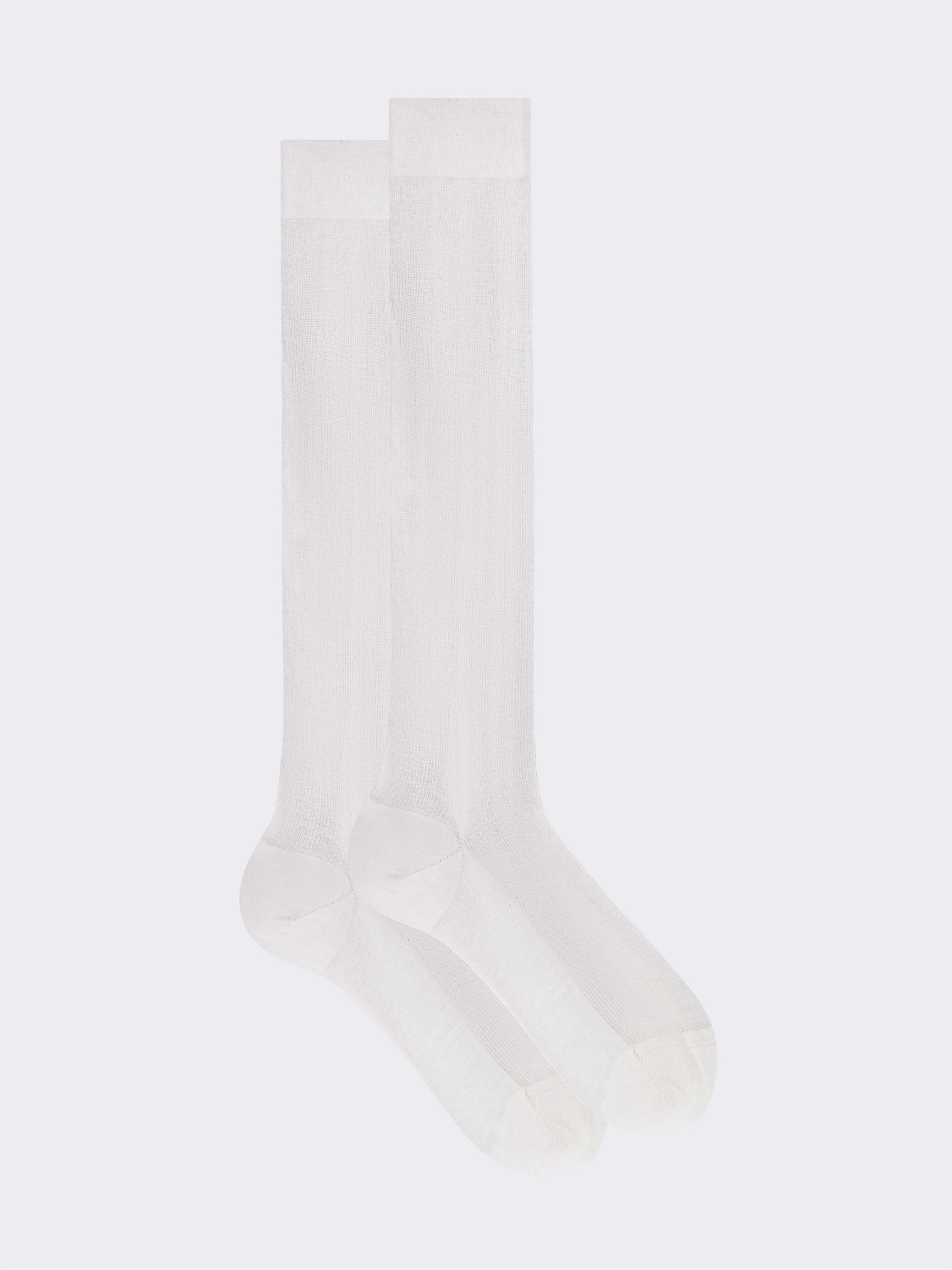Calze lunghe costina 1:1, cotone Filo di Scozia 100% - Made in Italy fullscreen 1