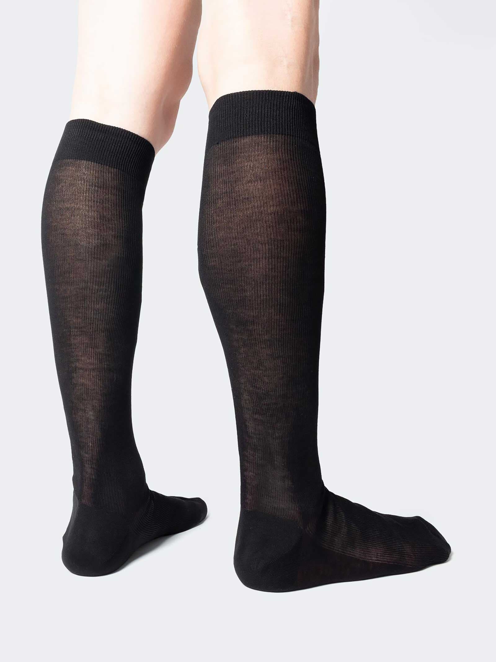 Calze lunghe costina 1:1, cotone Filo di Scozia 100% - Made in Italy - Image 6