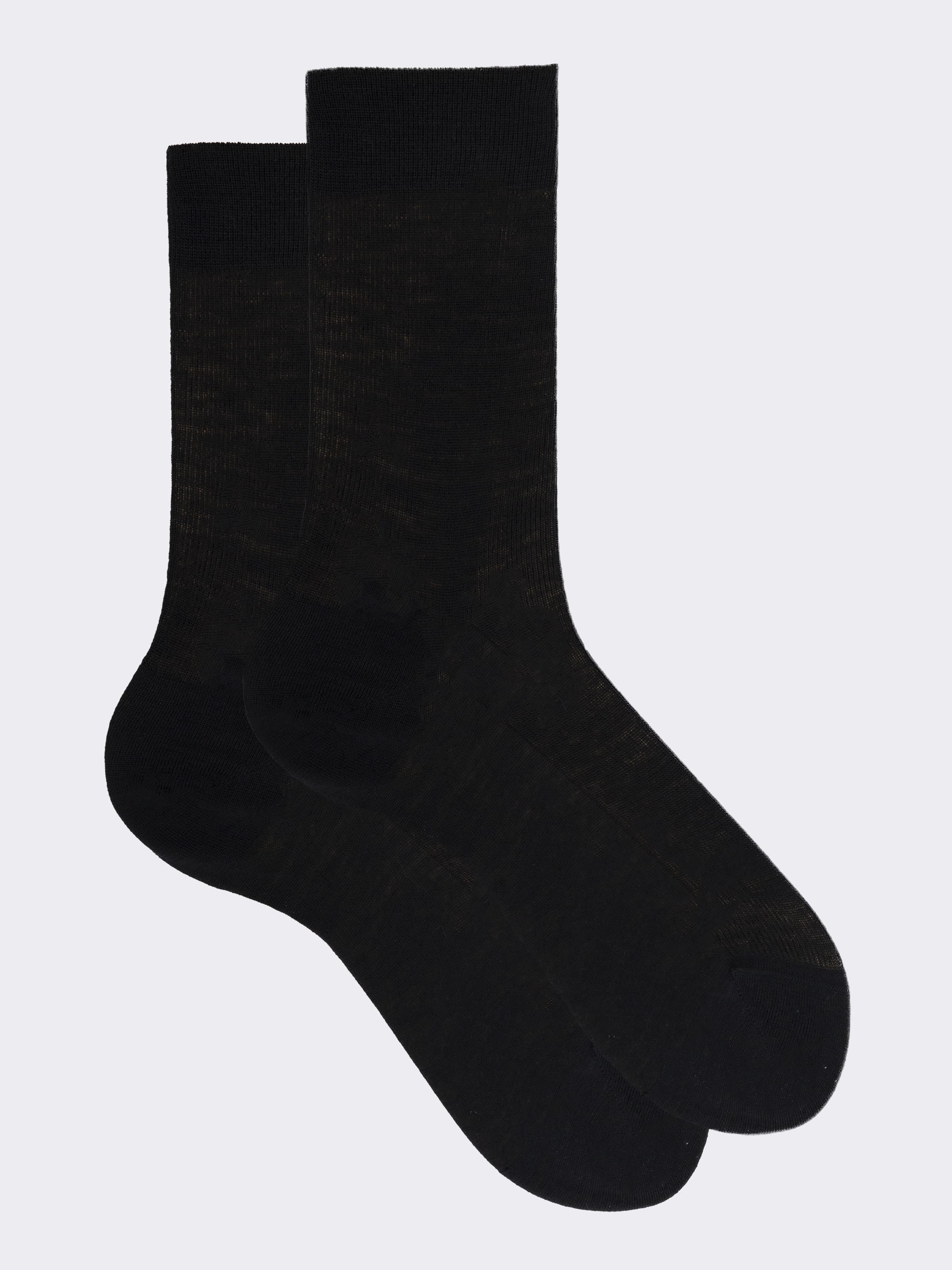 Calze corte costina 1:1 in lana - Made in Italy - Image 1