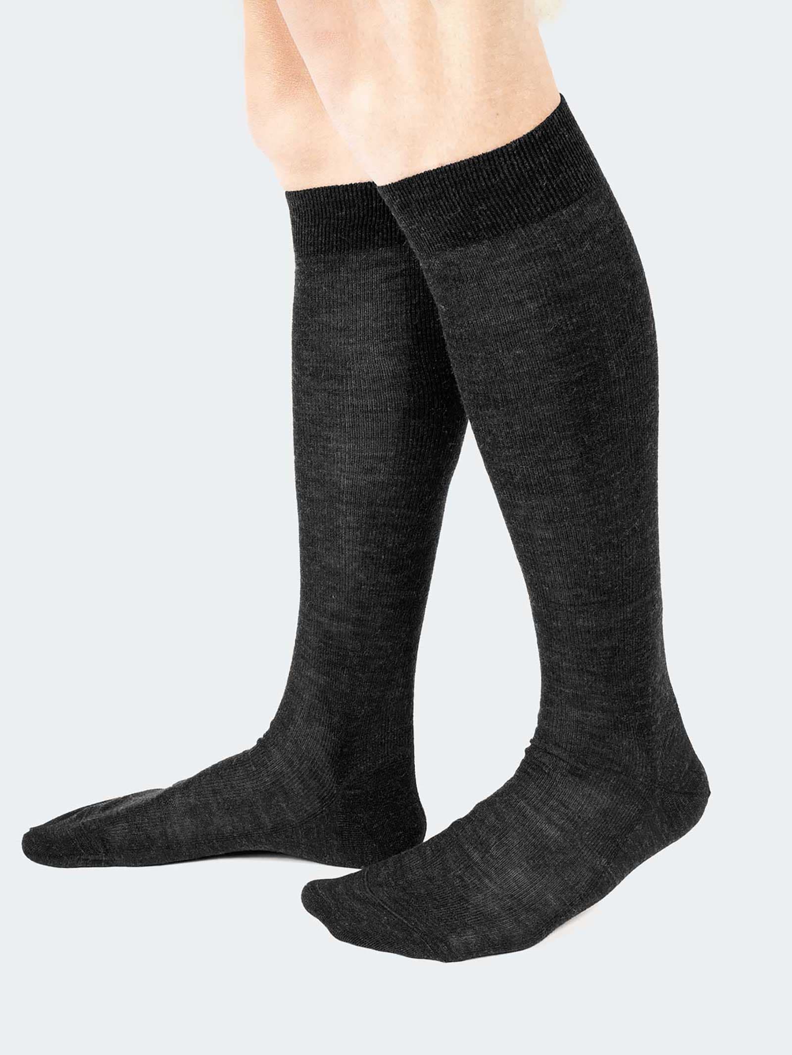 Calze lunghe costina 1:1 in lana - Made in Italy - Image 1