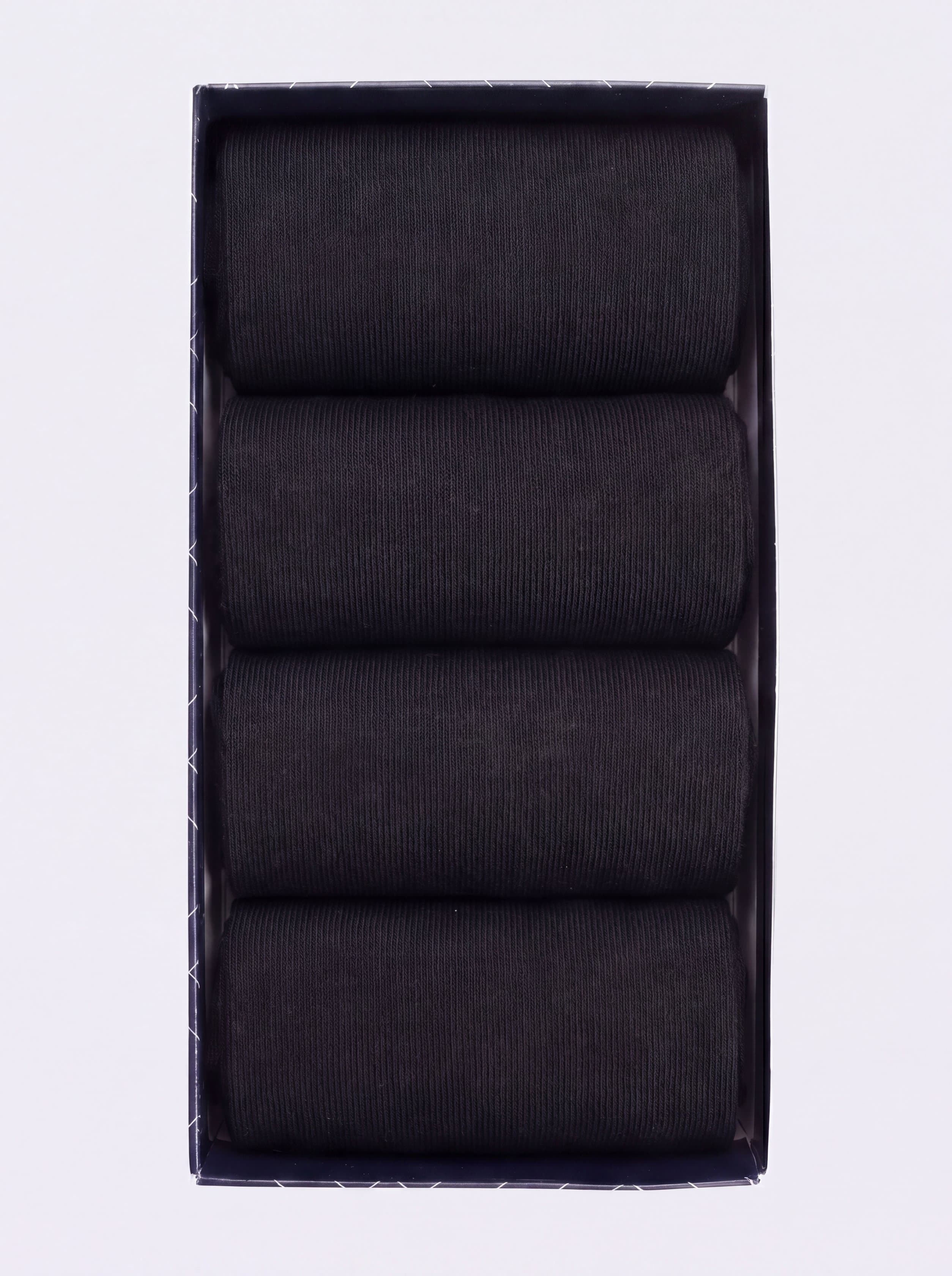 Ciocca Scatola Regalo 4 paia Calze Lunghe Chiffon Filo di Scozia 100% Cotone - Image 3