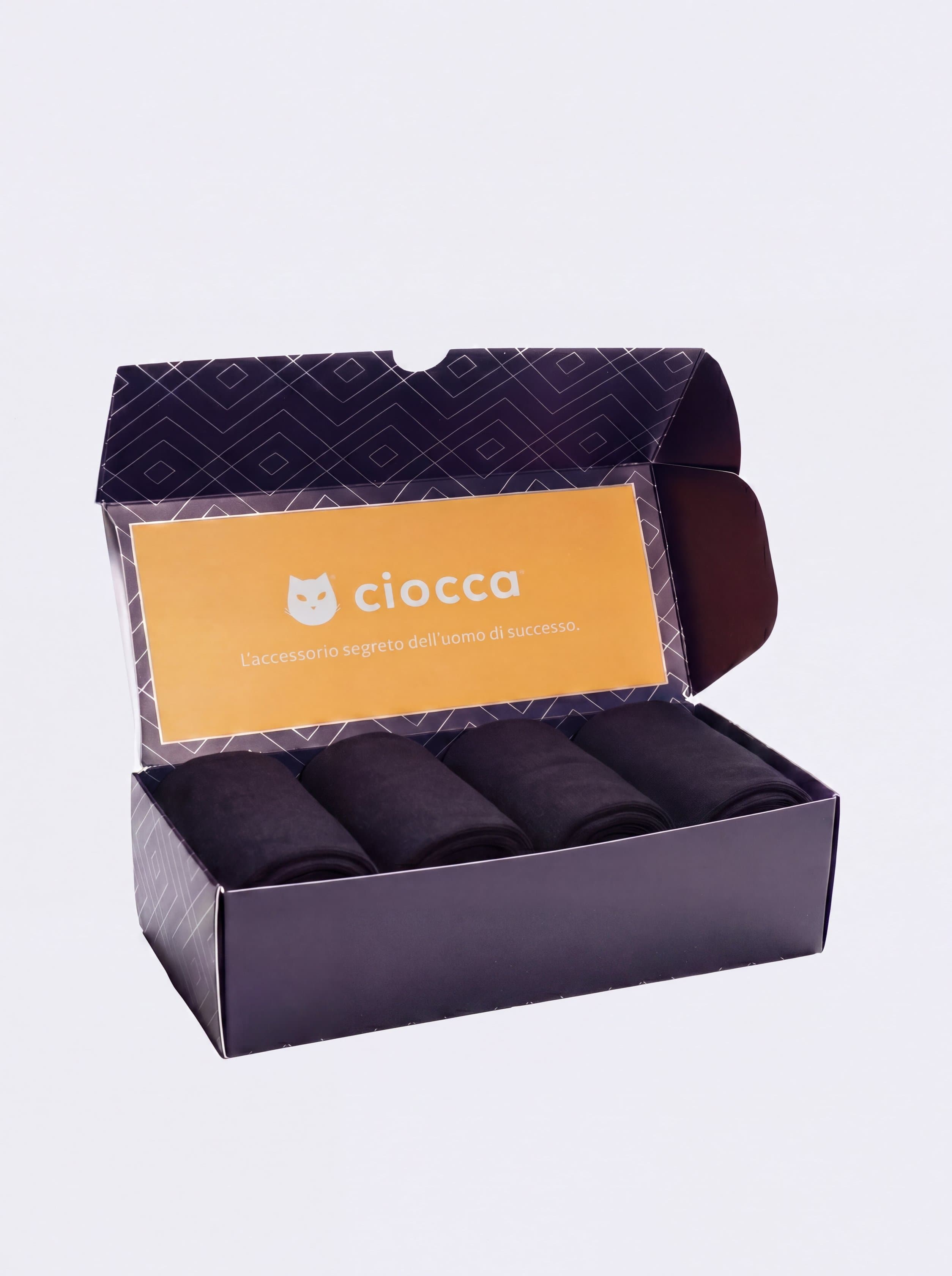 Ciocca | Scatola Regalo 4 paia Calze Corte Filo di Scozia 100% Cotone - Made in Italy - Image 2