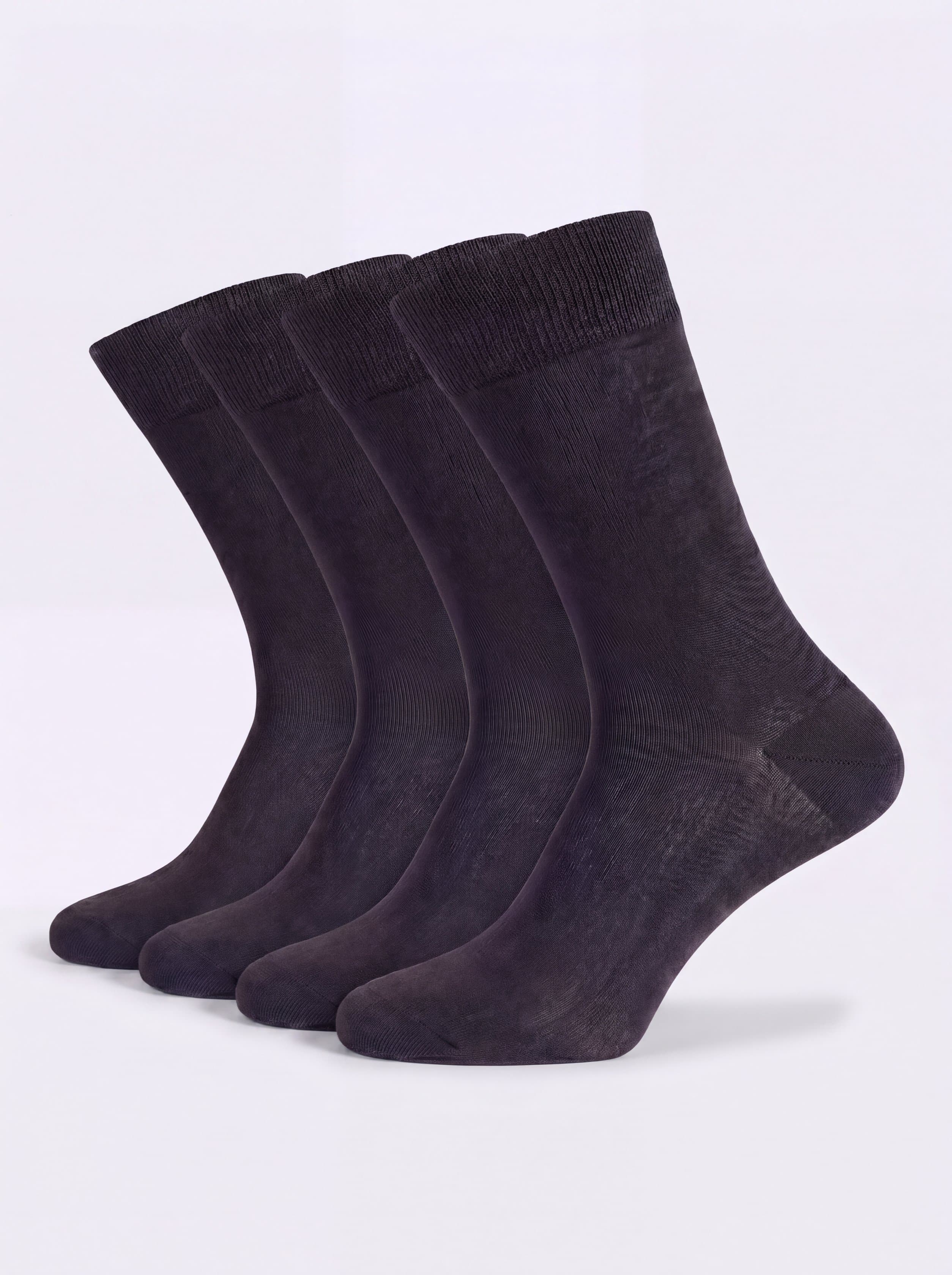 Ciocca | Scatola Regalo 4 paia Calze Corte Filo di Scozia 100% Cotone - Made in Italy