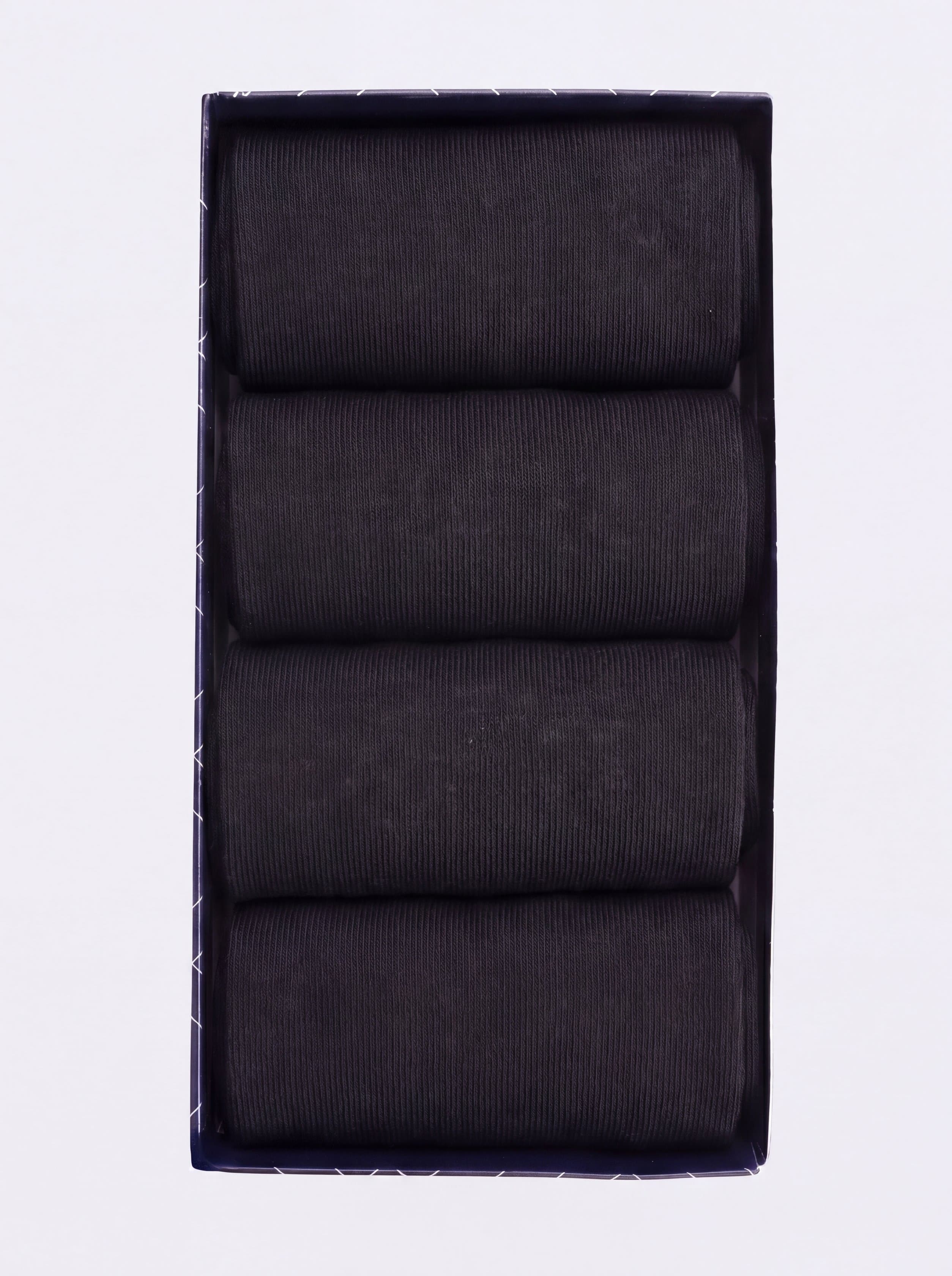 Scatola Regalo 4 Paia Calze Lunghe Filo di Scozia – Made in Italy - Image 3