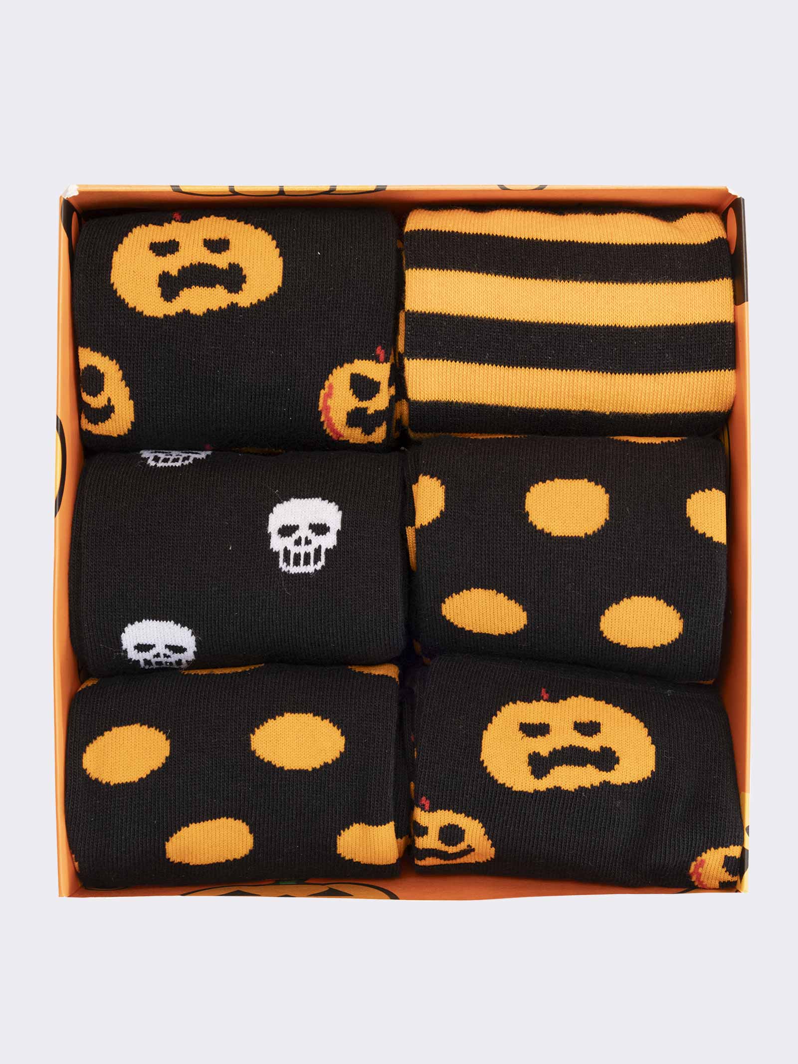 Scatola Regalo Calze Uomo in Cotone Caldo 6 Paia Fantasia Halloween - Image 3