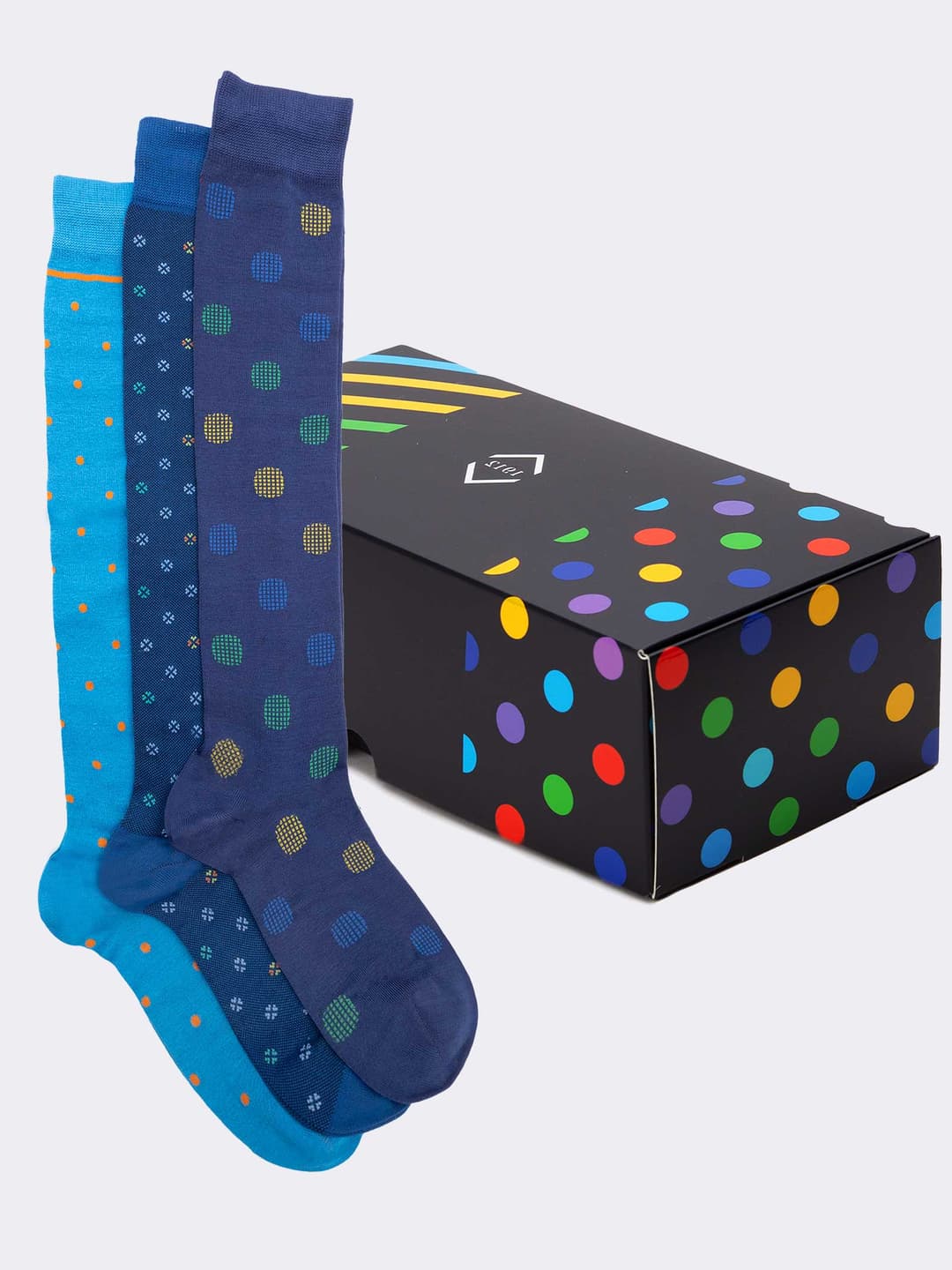 SockShop Gentle Grip - Calzini da uomo in morbido cotone traspirante con motivo a piedi, in confezione multipla da 3, Caff, 6-11