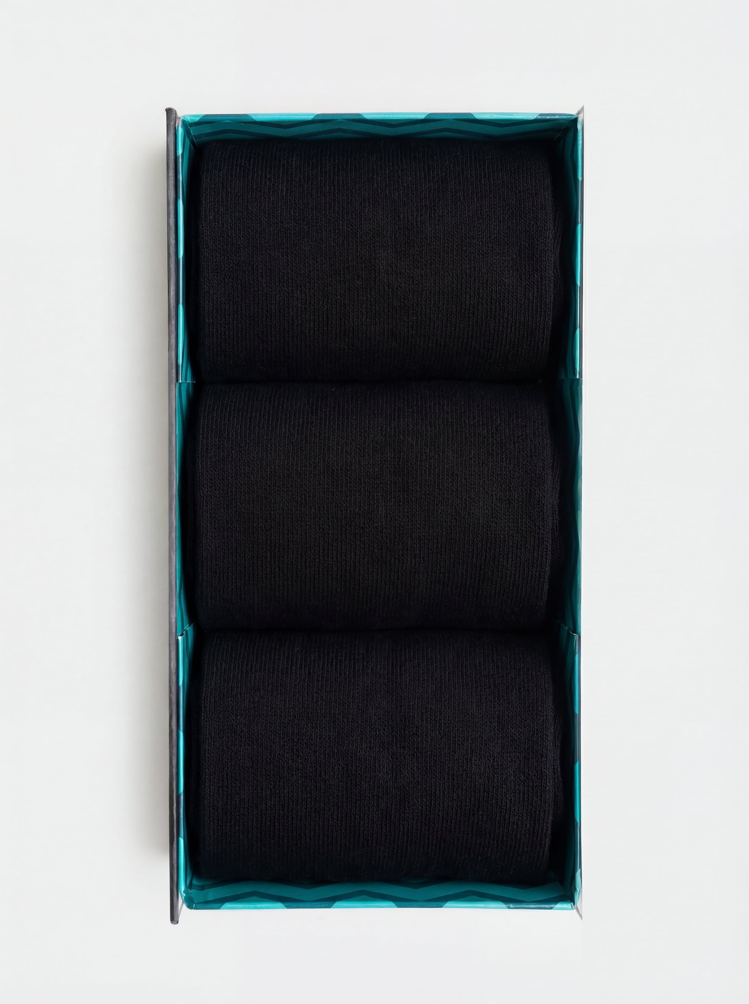 Scatola Regalo 3 paia calze Lunghe tinta unita in misto Cashmere - Image 2