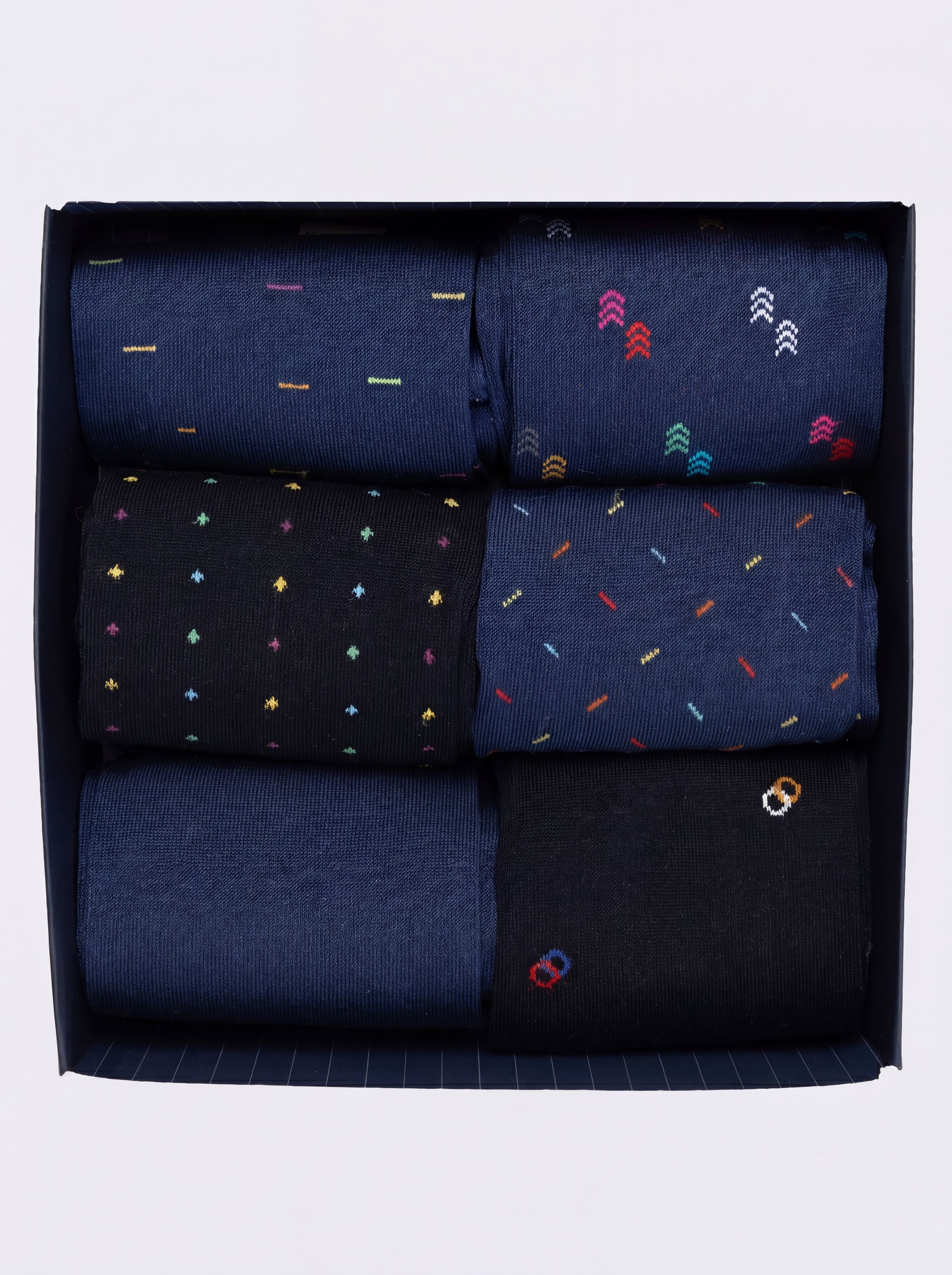 Calze Corte Uomo Fantasia in Fresco Cotone - Design Moderno - Image 3