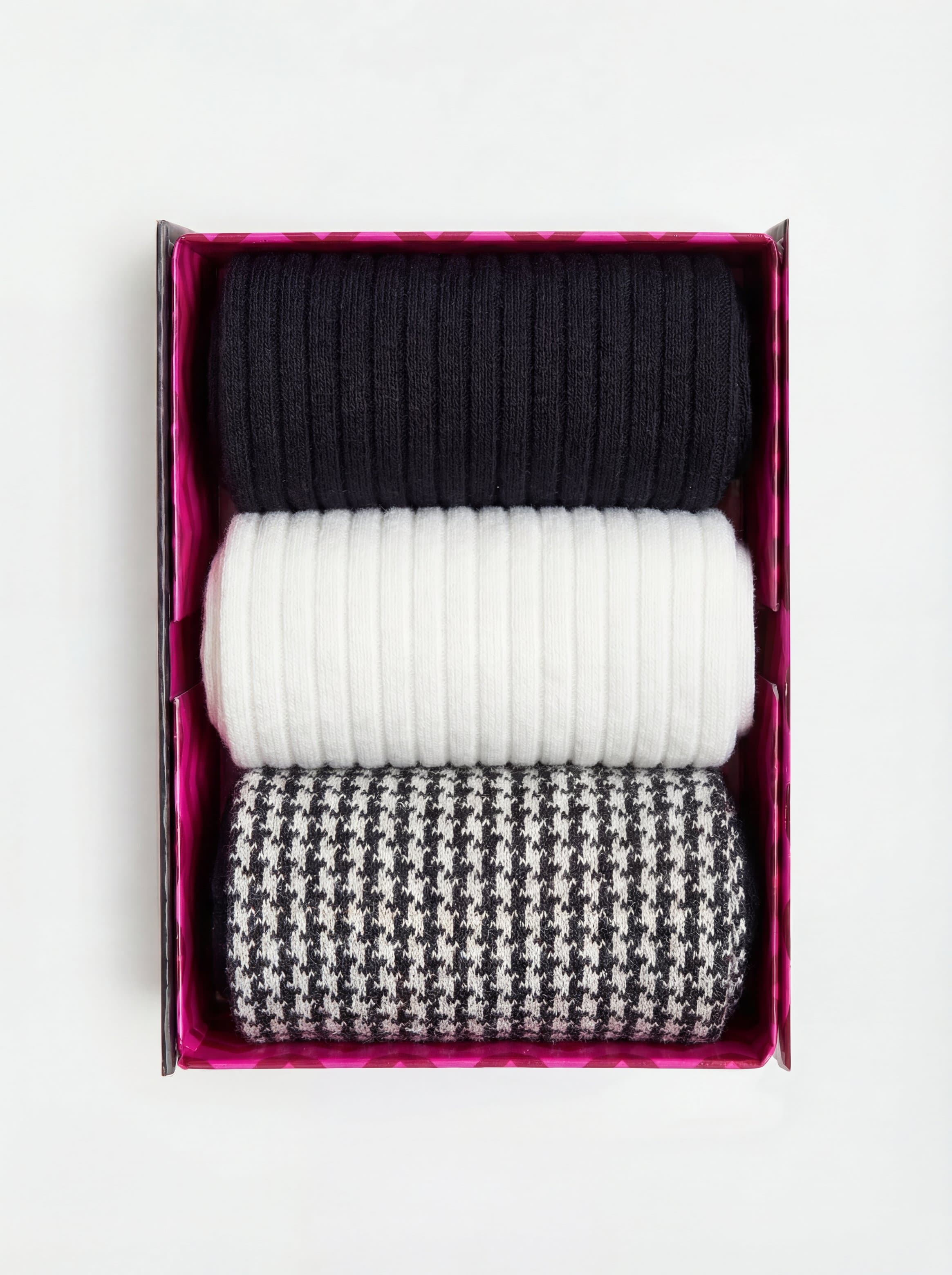 set 3 paia calze donna tinta unita - Made in Italy - Image 2