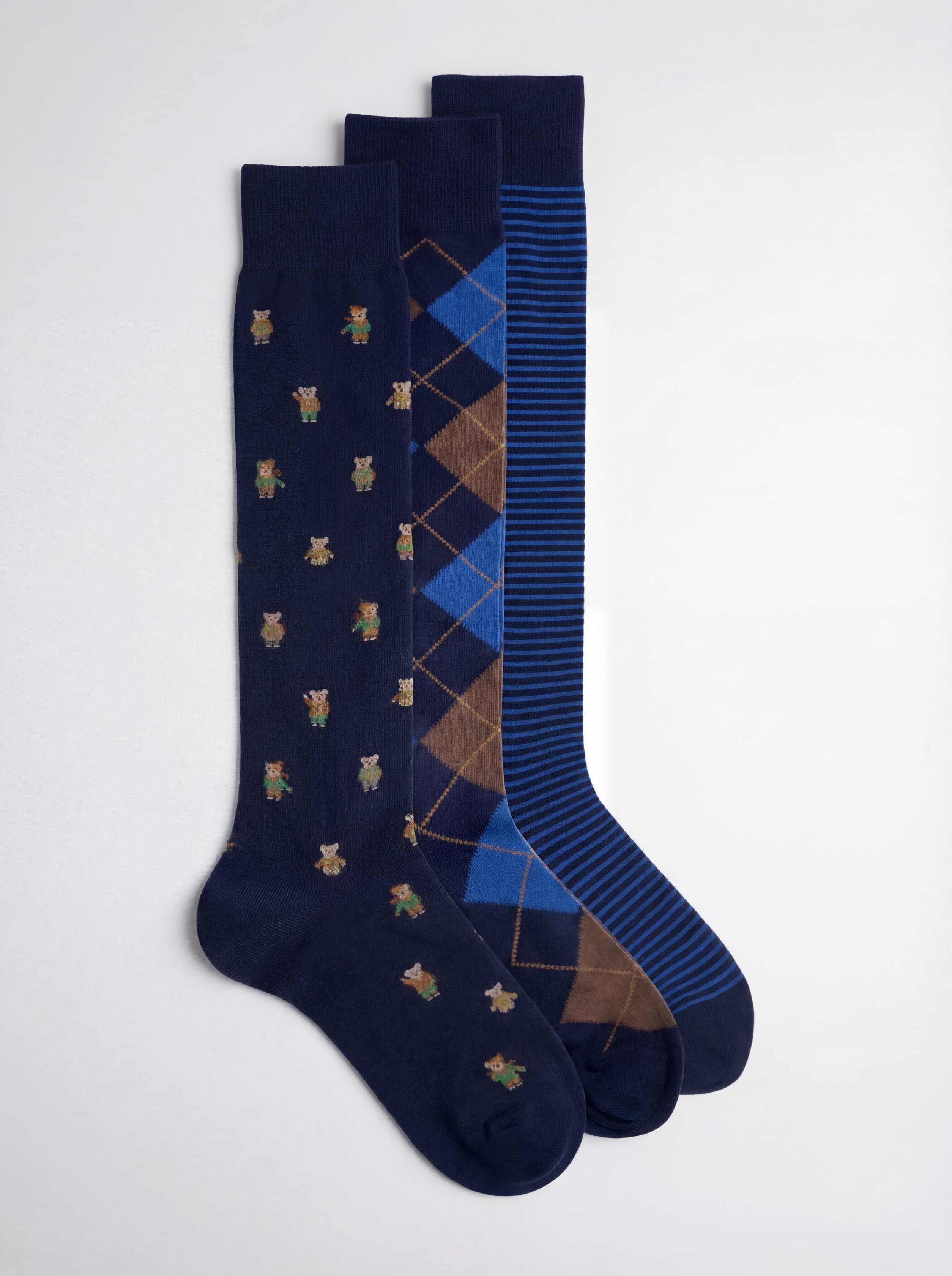 Scatolina Regalo 3 Paia Calzini Fantasie Caldo Cotone - Made in Italy - Image 1