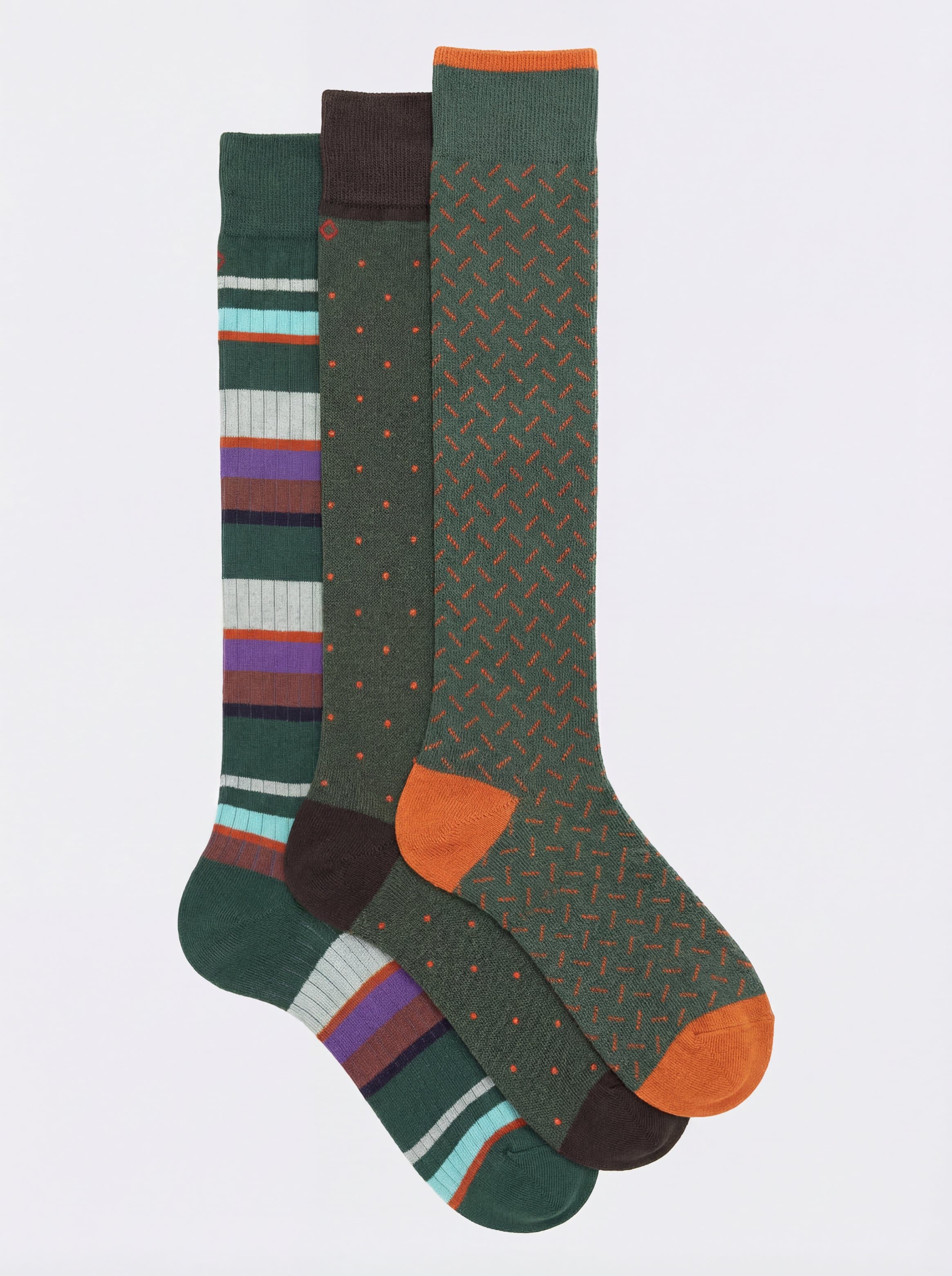 Scatolina Regalo 3 Paia Calzini Fantasie Caldo Cotone - Made in Italy - Image 1