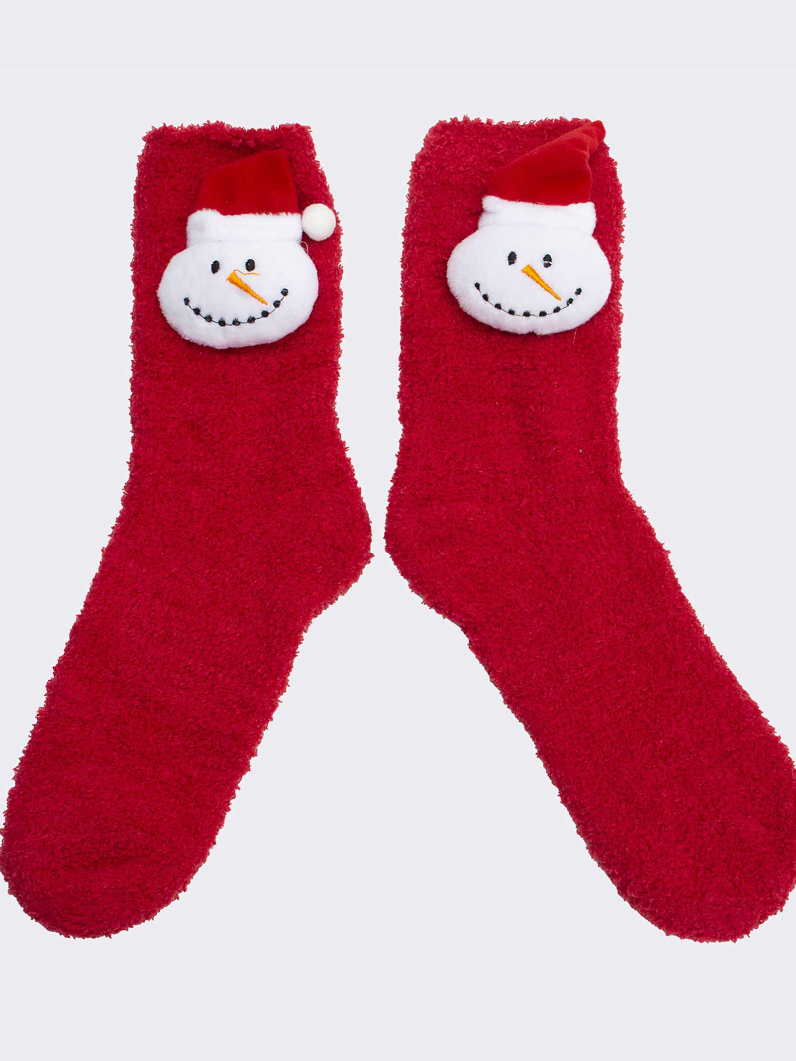 Calze Natalizie Unisex con Pupazzo di Neve - Calzini Corti Invernali - Image 1