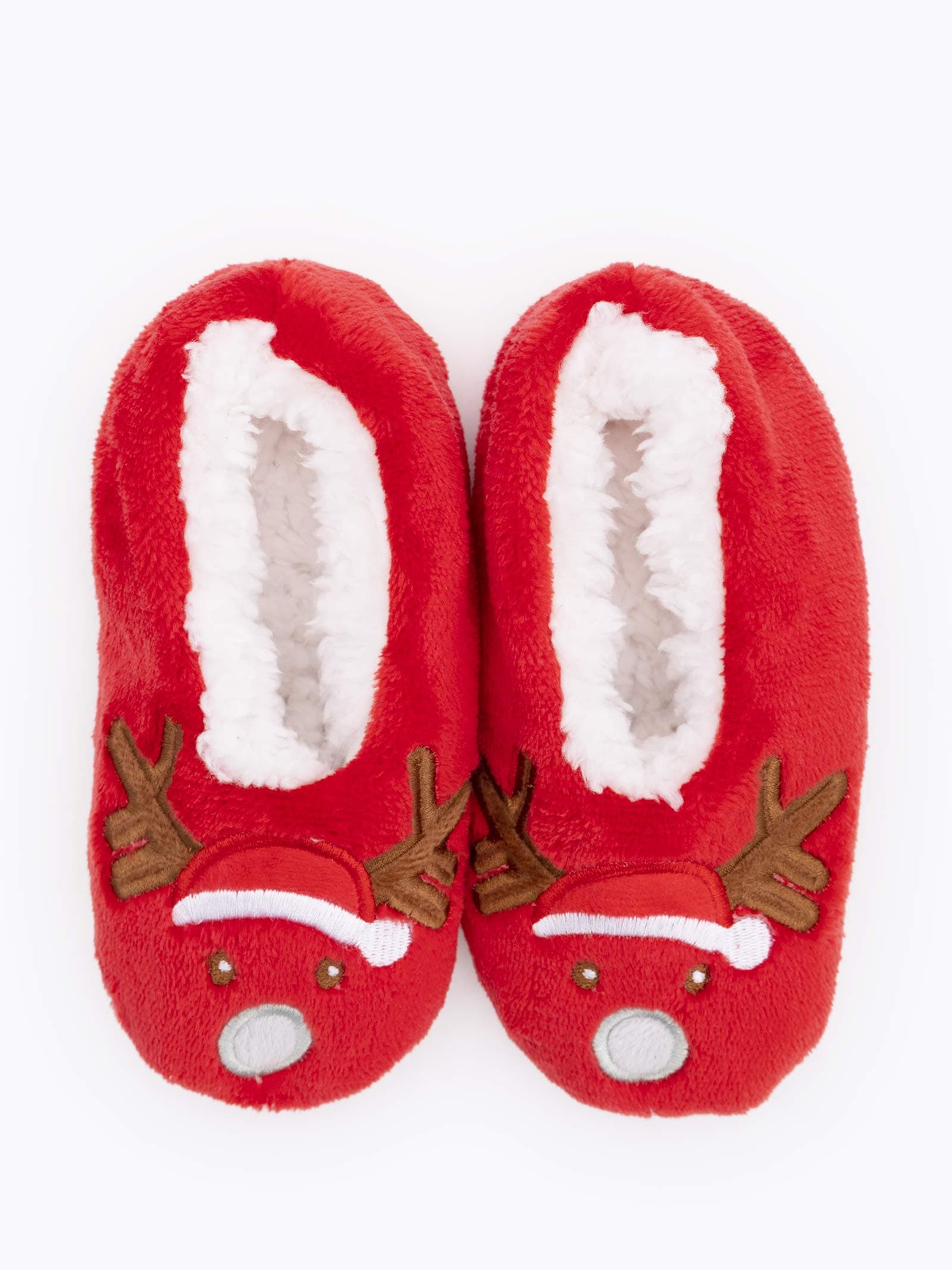 Pantofole Natalizie Bambini con Renne - Morbide Pantofole Invernali con Interno in Pelo - Image 2