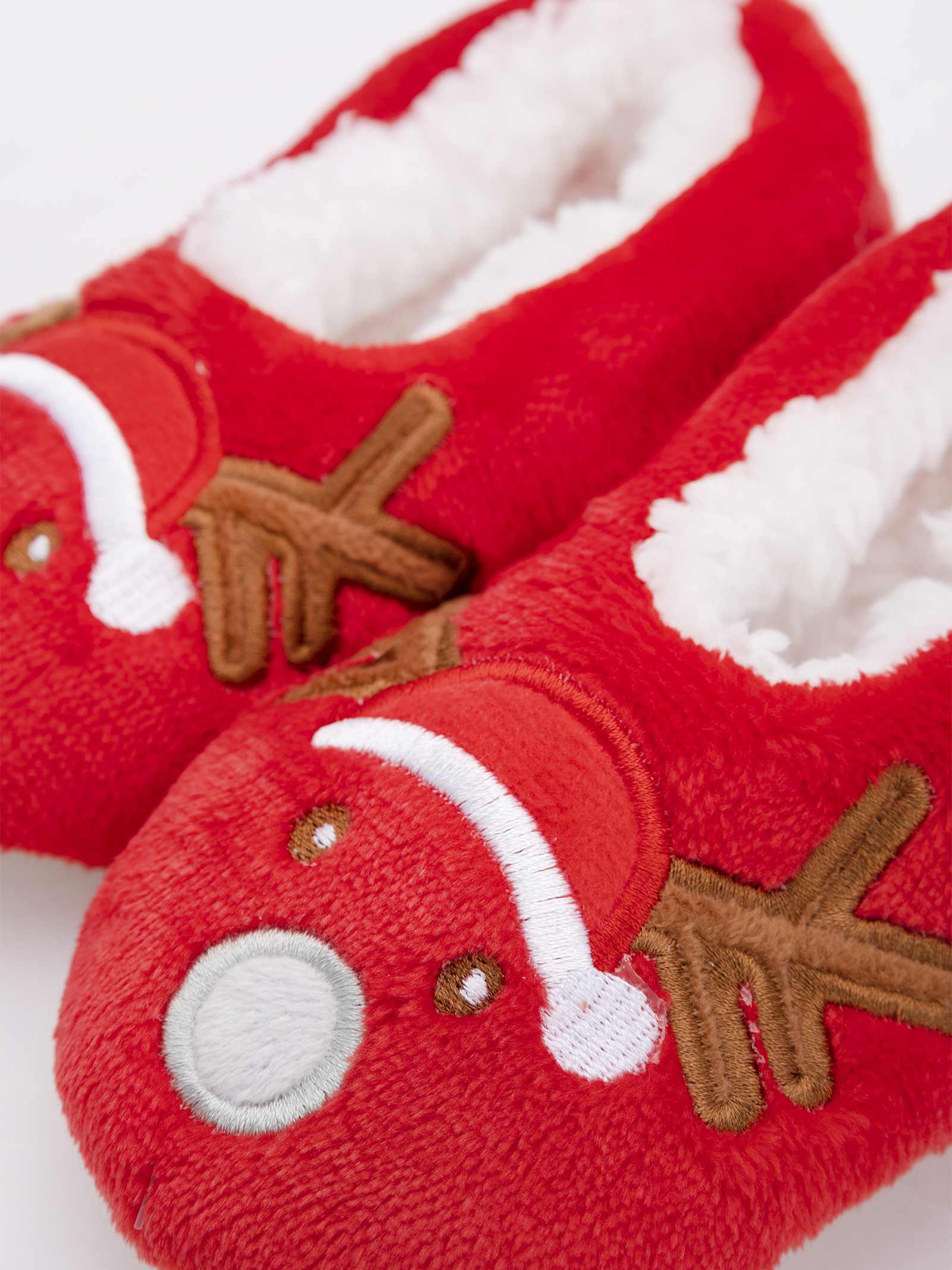 Pantofole Natalizie Bambini con Renne - Morbide Pantofole Invernali con Interno in Pelo - Image 3