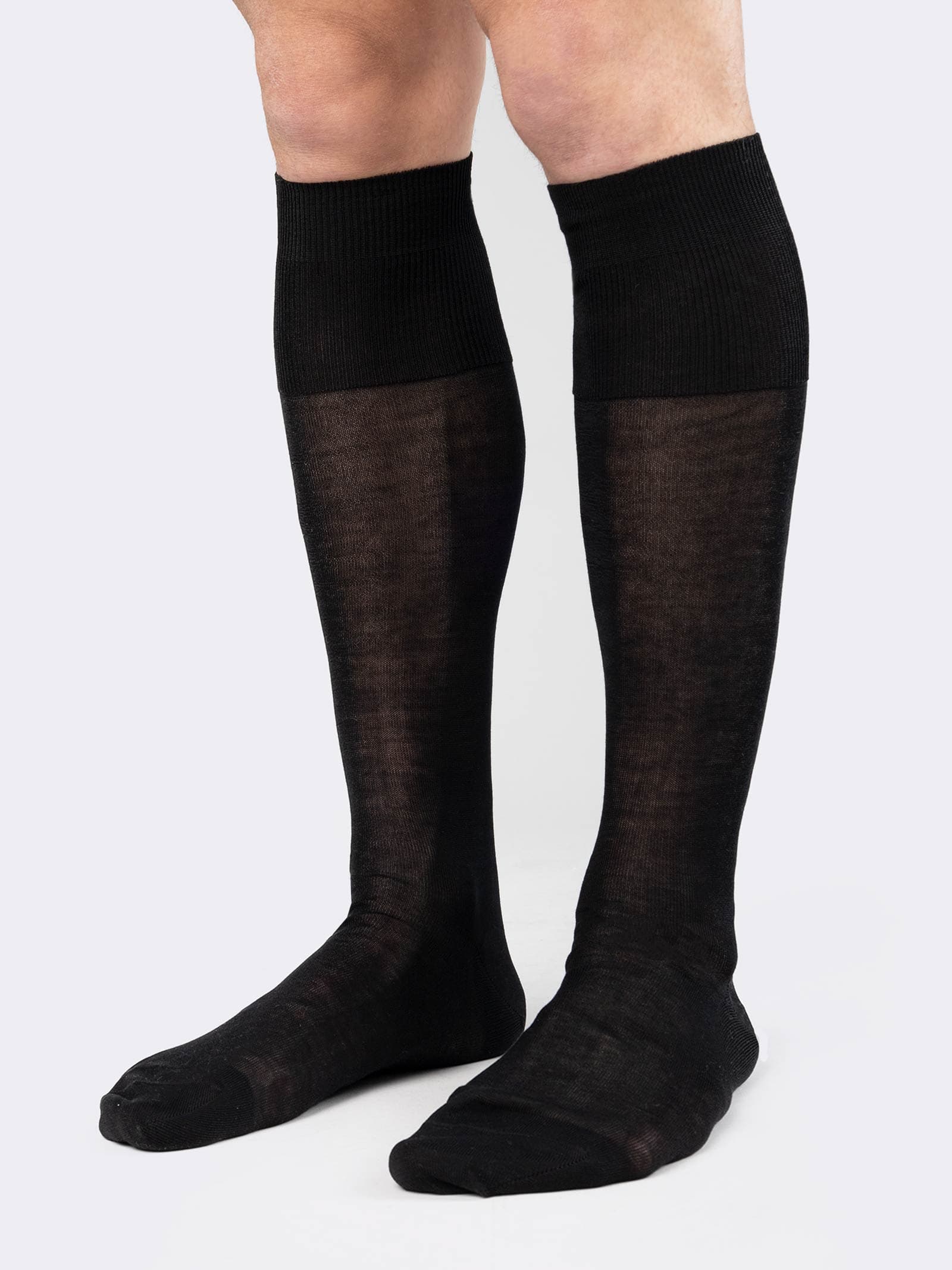 Calze Lunghe Uomo in Cotone Filo Scozia - 6 paia - Eleganti e Traspiranti - Image 2