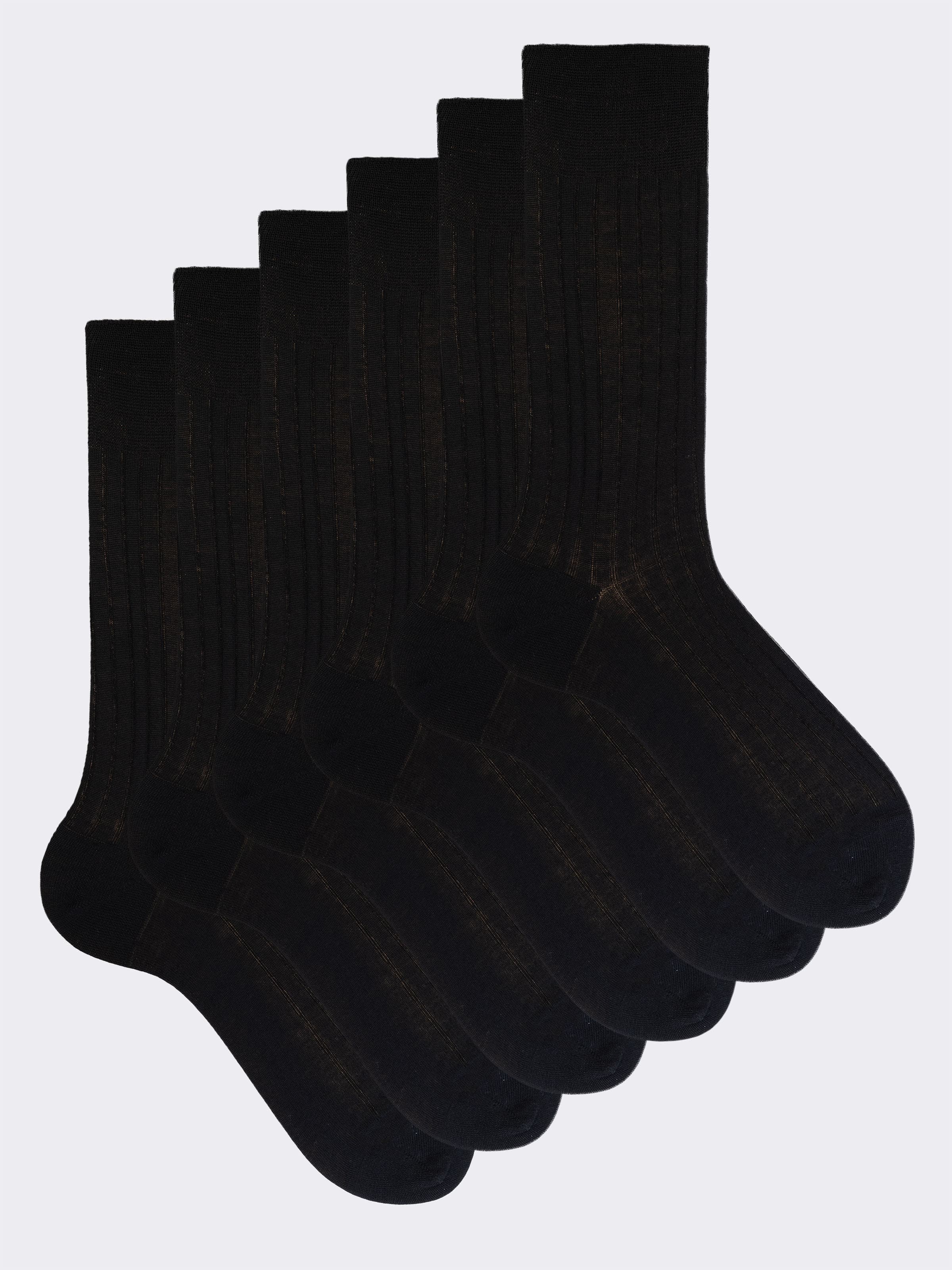 6 Paia Calze Corte Uomo Cotone - Costa Larga - Comfort Quotidiano - Image 1