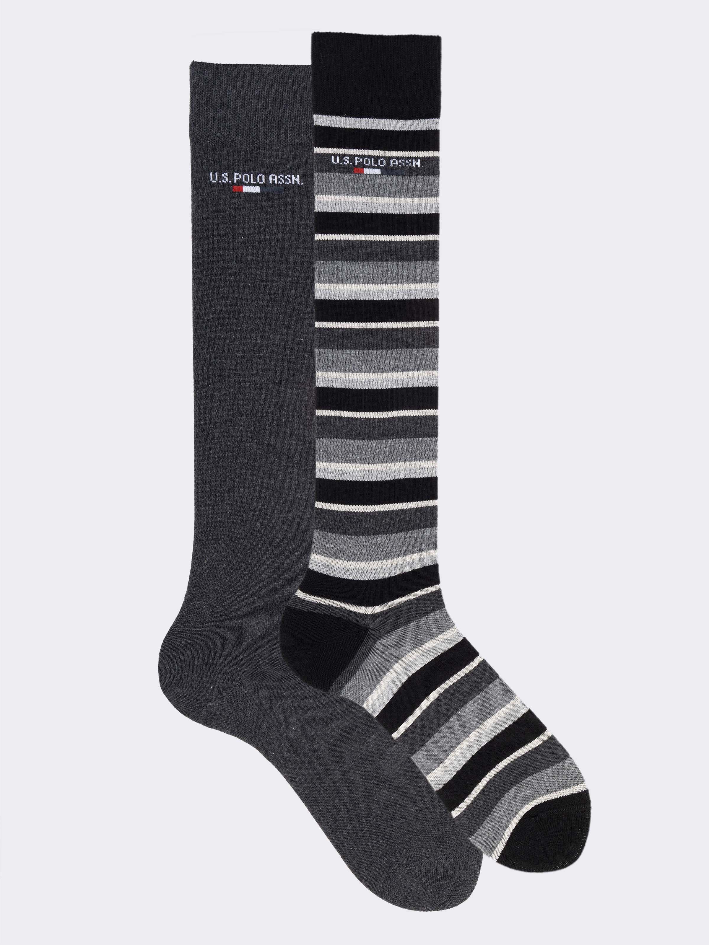due paia calze Lunghe U.S. POLO ASSN. Uomo - Fantasia in Caldo Cotone - Image 1
