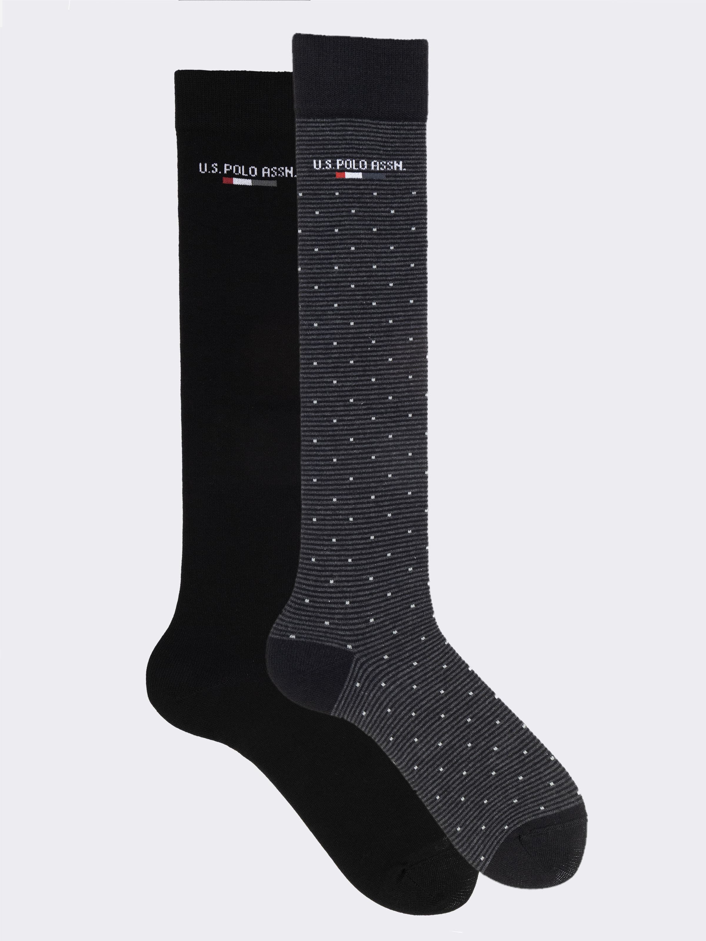 due paia calze Lunghe U.S. POLO ASSN. Uomo - Fantasia in Caldo Cotone - Image 1