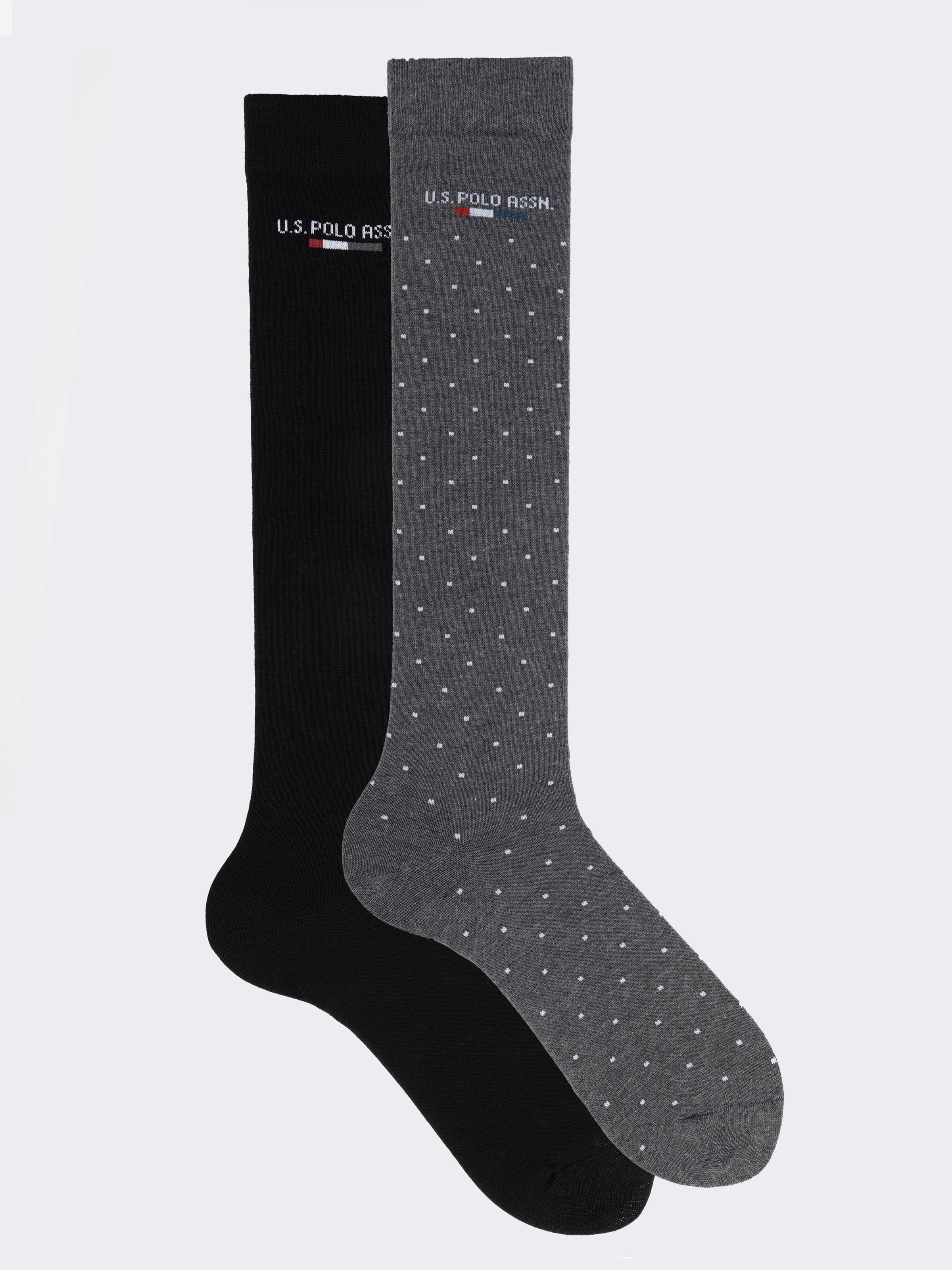 due paia calze Lunghe U.S. POLO ASSN. Uomo - Fantasia in Caldo Cotone - Image 1
