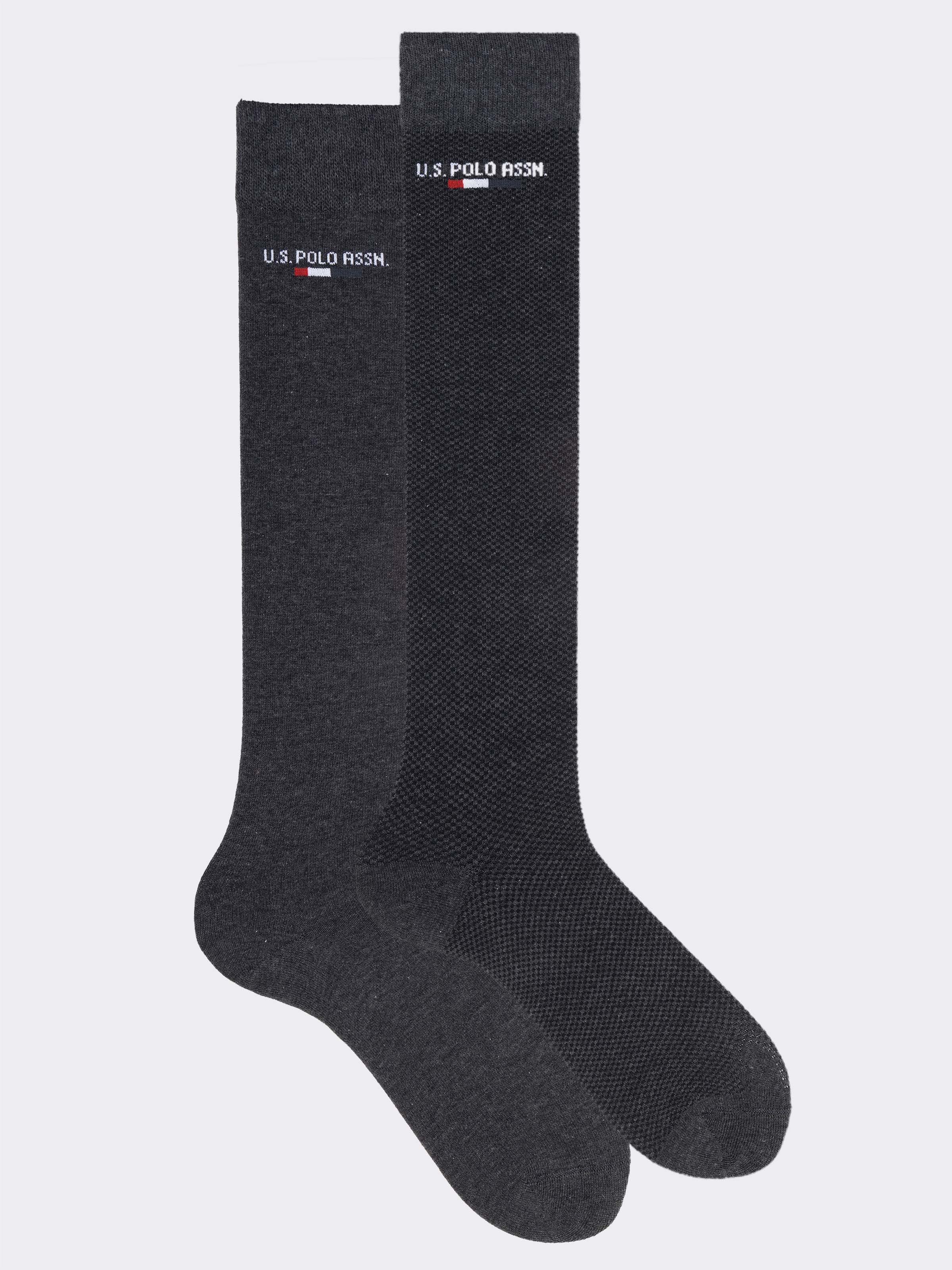 due paia calze Lunghe U.S. POLO ASSN. Uomo - Fantasia in Caldo Cotone - Image 1