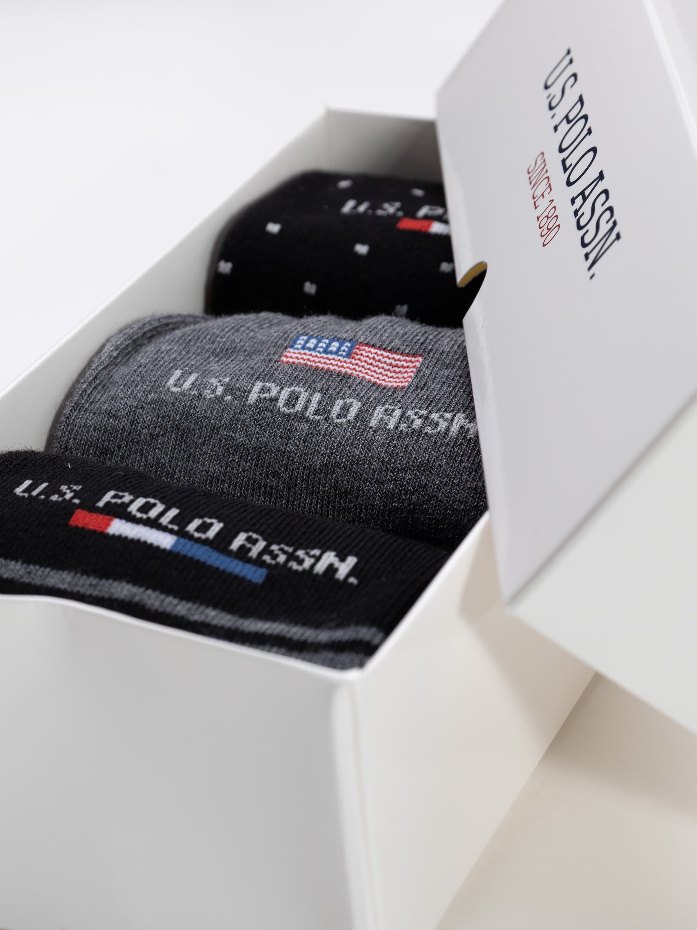 Calze Uomo U.S. POLO ASSN. Corte Fantasia - Scatola 3 Paia - Image 2
