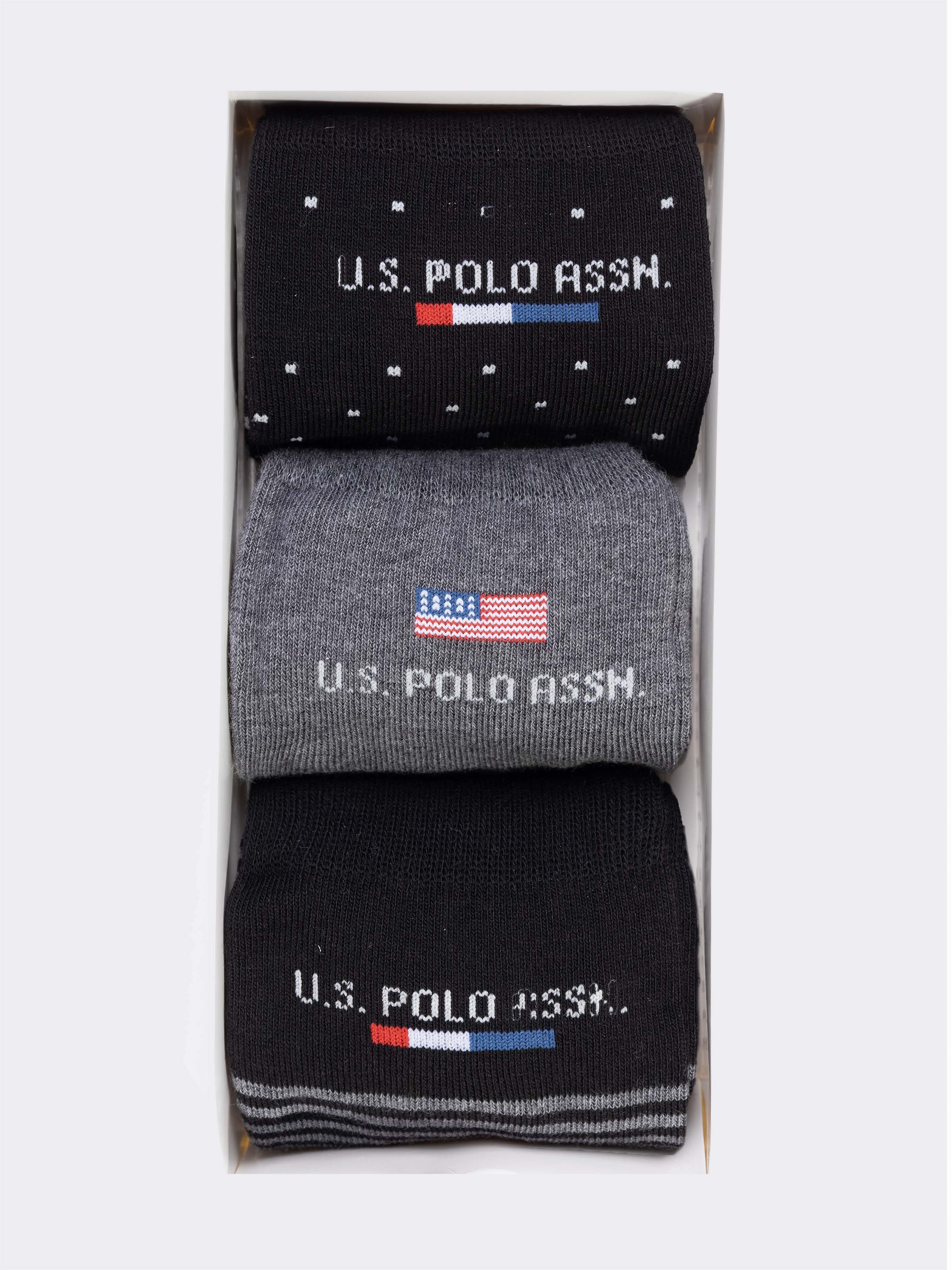 Calze Uomo U.S. POLO ASSN. Corte Fantasia - Scatola 3 Paia - Image 3