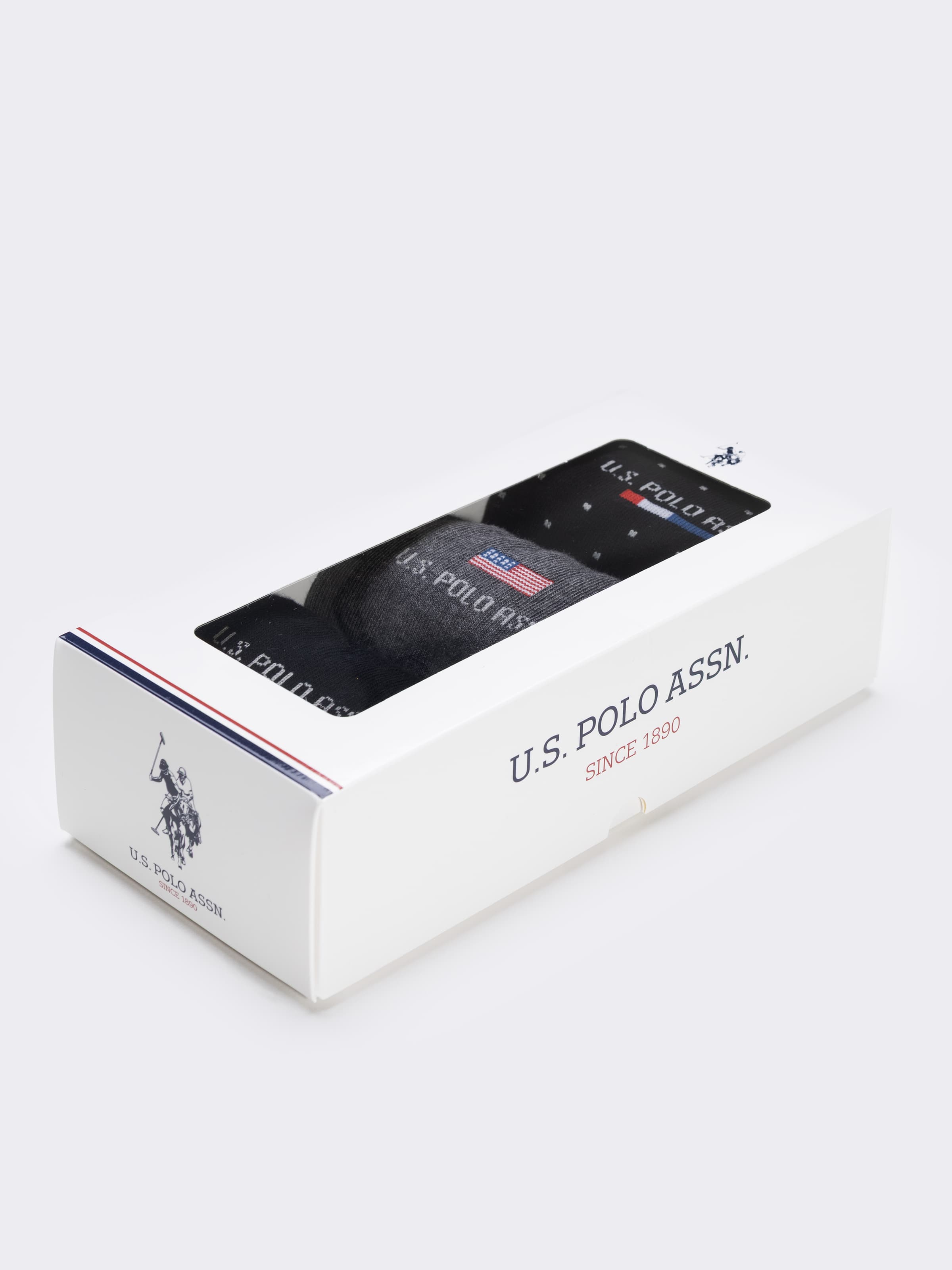 Calze Uomo U.S. POLO ASSN. Corte Fantasia - Scatola 3 Paia - Image 4