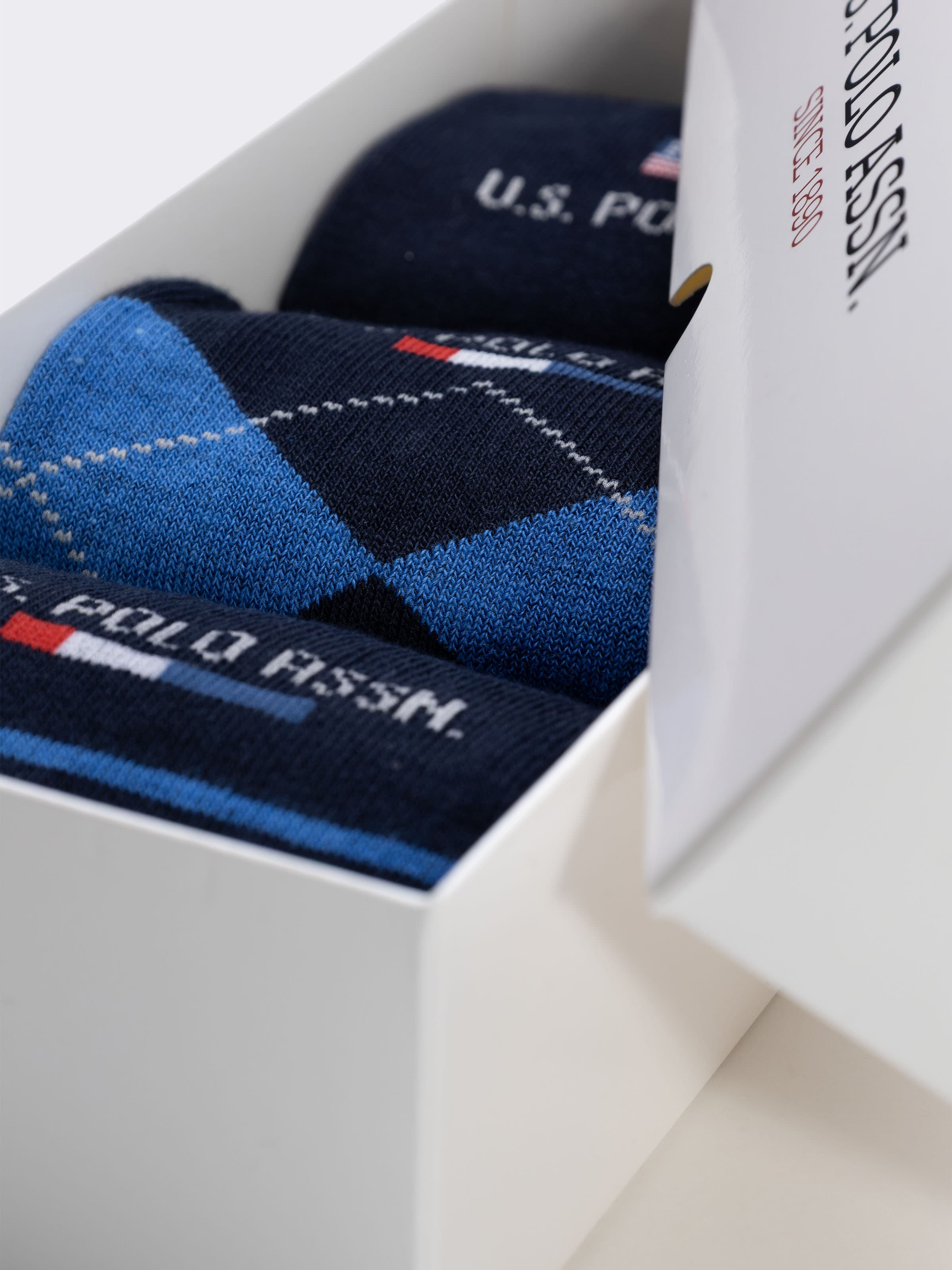 Calze Uomo U.S. POLO ASSN. Lunghe Fantasia - Scatola 3 Paia - Image 2