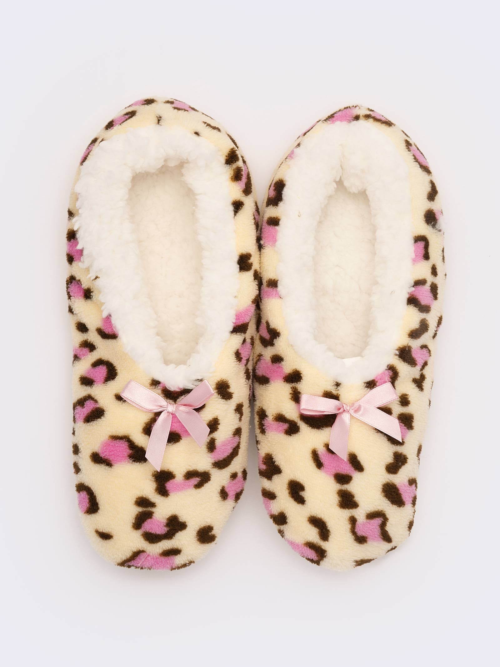 Calzini Pantofola Donna - Morbidi Calzini Casa con Fiocco Decorativo - Image 1