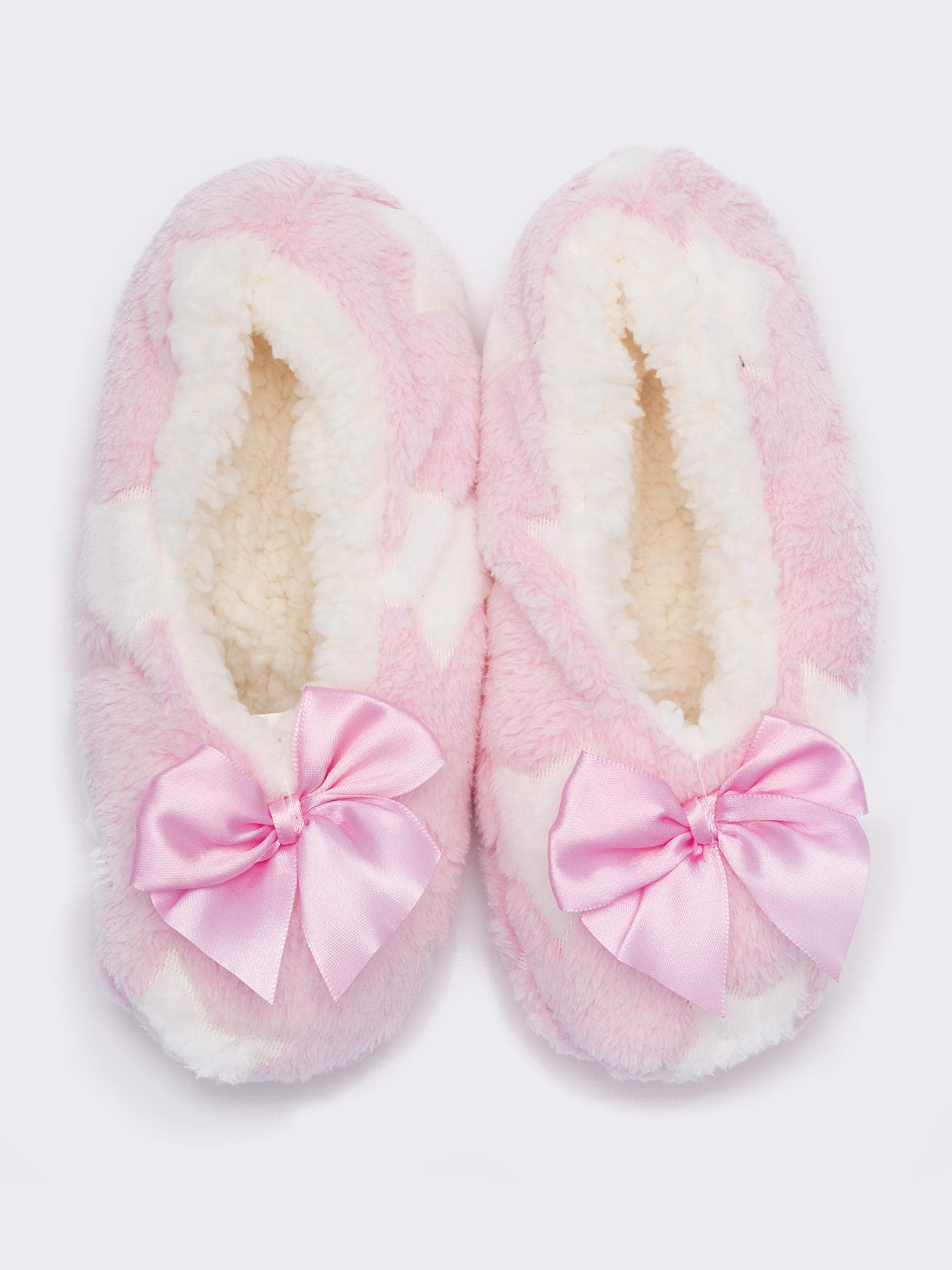 Pantofoline Donna Eleganti con Fiocchetto - Calzini Casa Morbidi e Accoglienti - Image 1