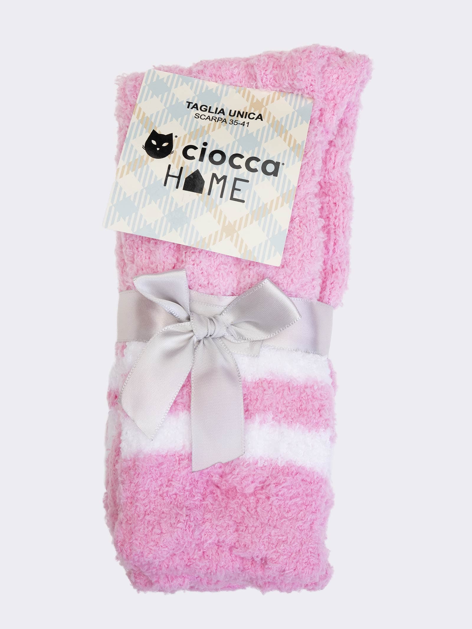 Set 2 Paia Calze Corte Donna a Righe - Comfort e Stile per Casa - Image 2